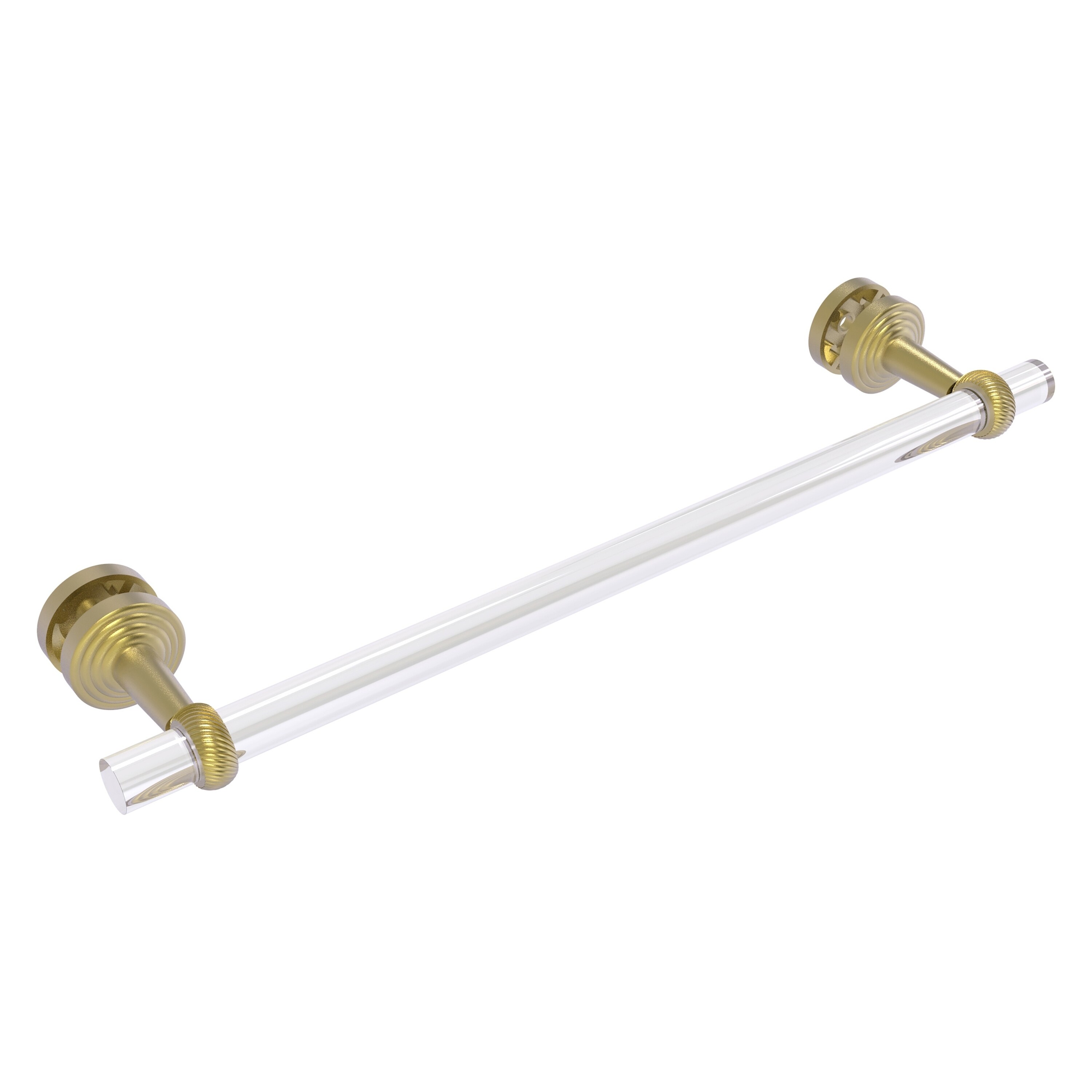 Allied Brass PB-41T-SM-18-SBR Pacific Beach 18-in Satin Brass Wall mount Single Towel Bar