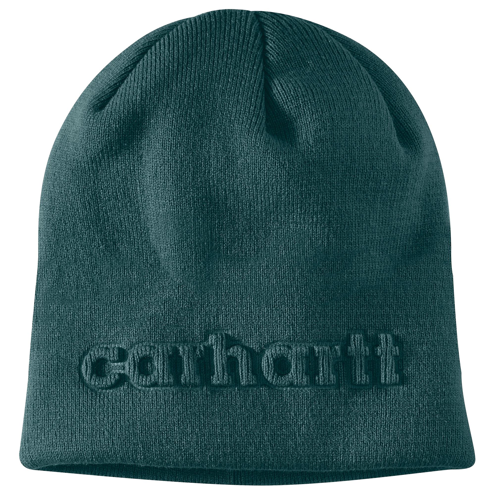 Carhartt 107002-GM1OS Men's Greenstone Acrylic Knit hat