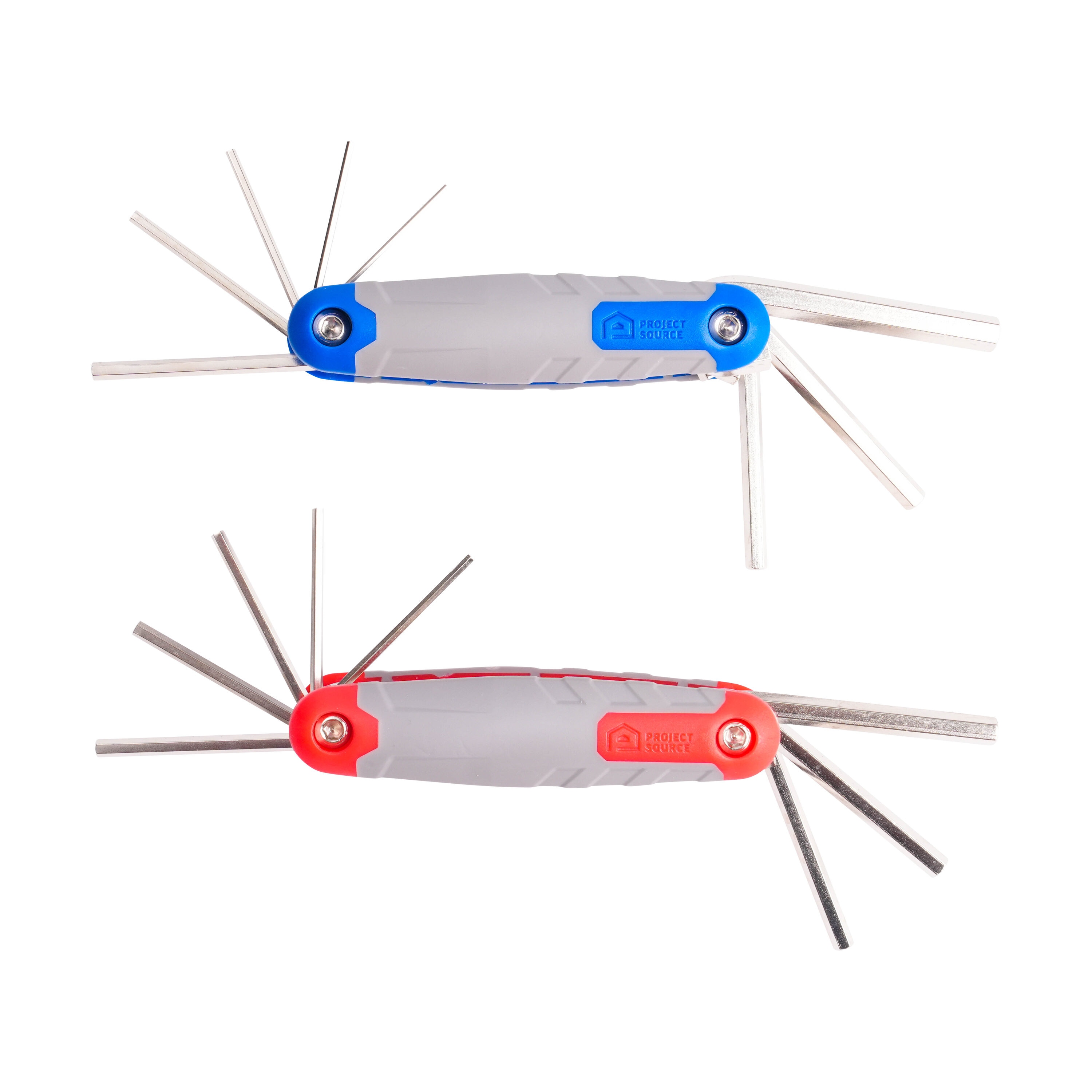 Project Source Assorted Standard (SAE) and Metric combination 17 -Pieces Hex key set #55454