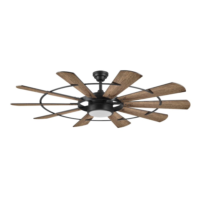 Matte Black Led Indoor Ceiling Fan, Ceiling Fan Wind Generator
