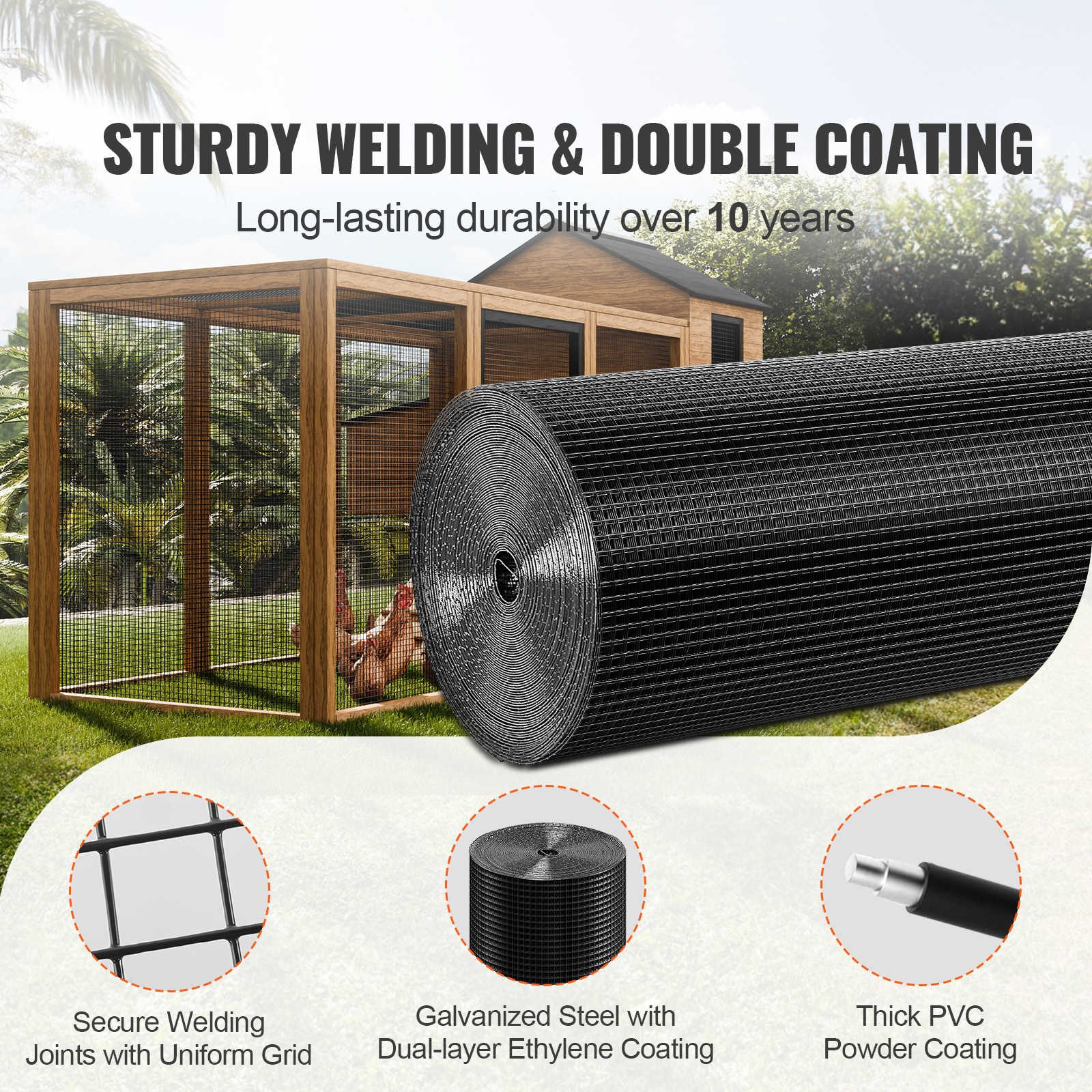 VEVOR SCJSGSWL36IN02235V0 Rolled-Fence - View #2