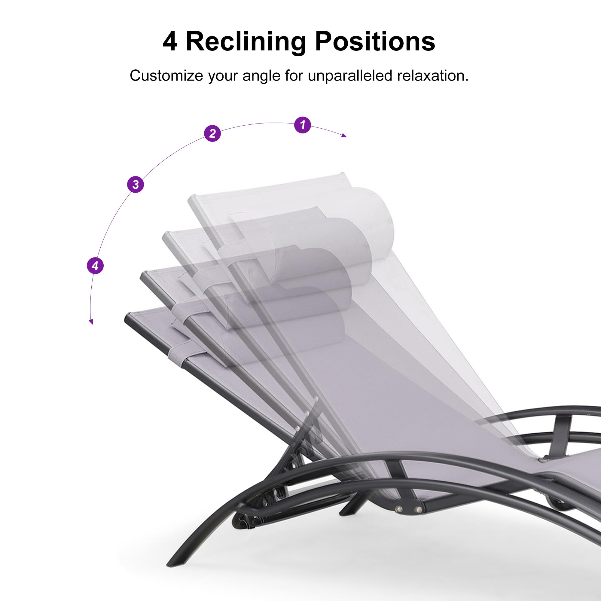 PURPLE LEAF LSMCLS01-LG-4PC Patio-Chairs - View #4