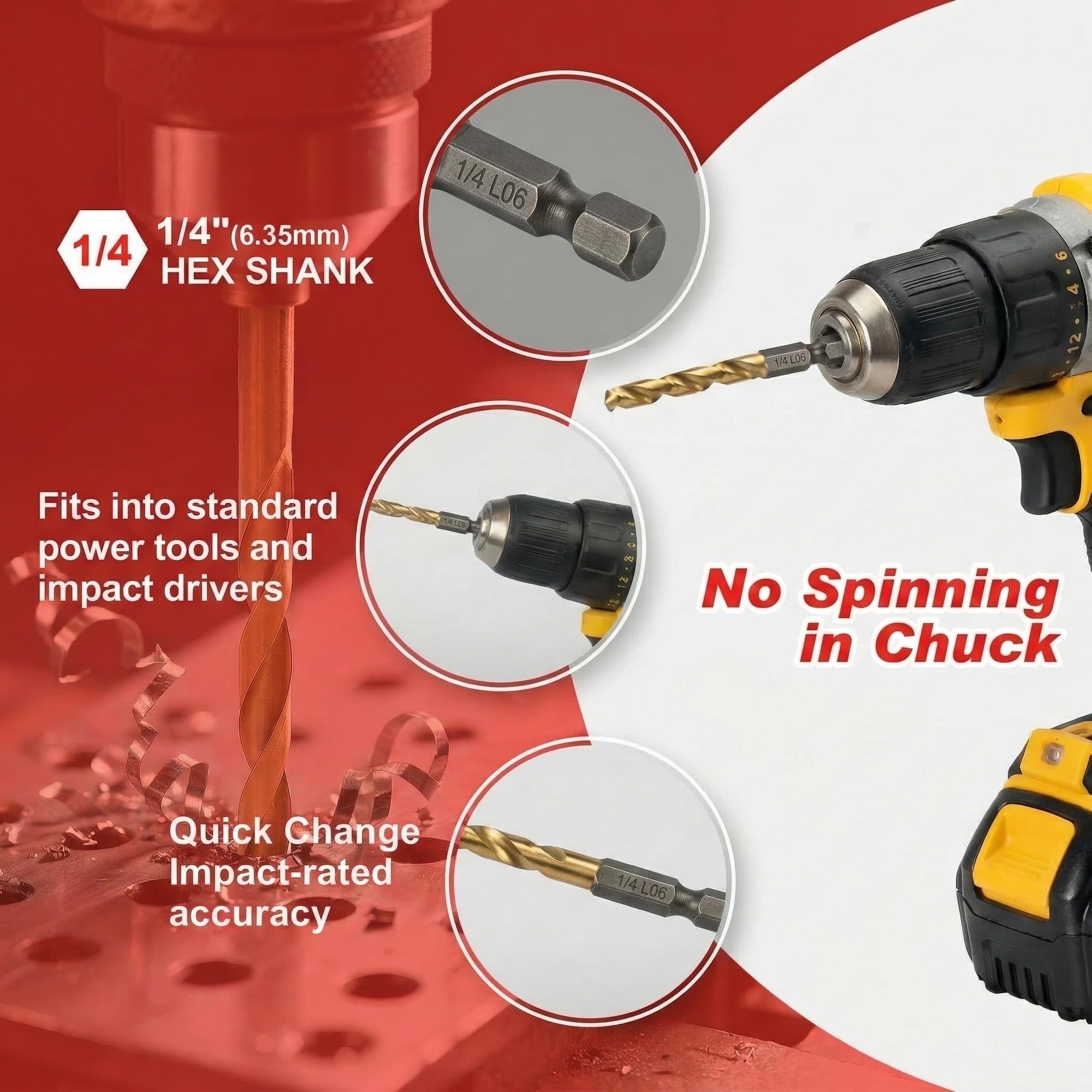 SenQWFa LDC0820C228 Impact-Screwdriving-Bits - View #6