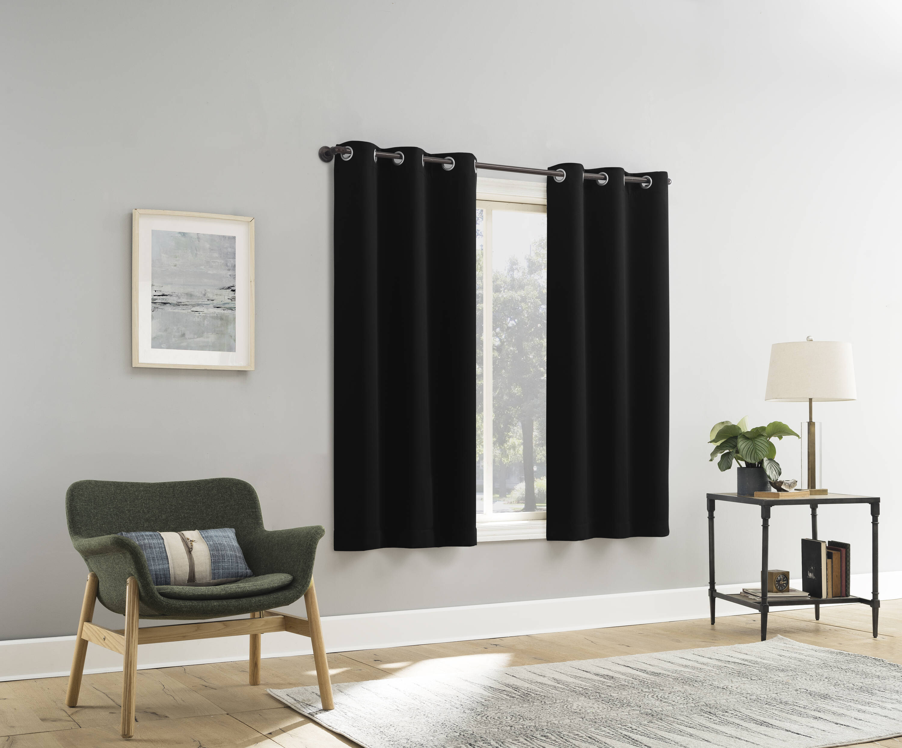 Sun Zero DOUGLAS 74X63 BLACK curtains - View #7
