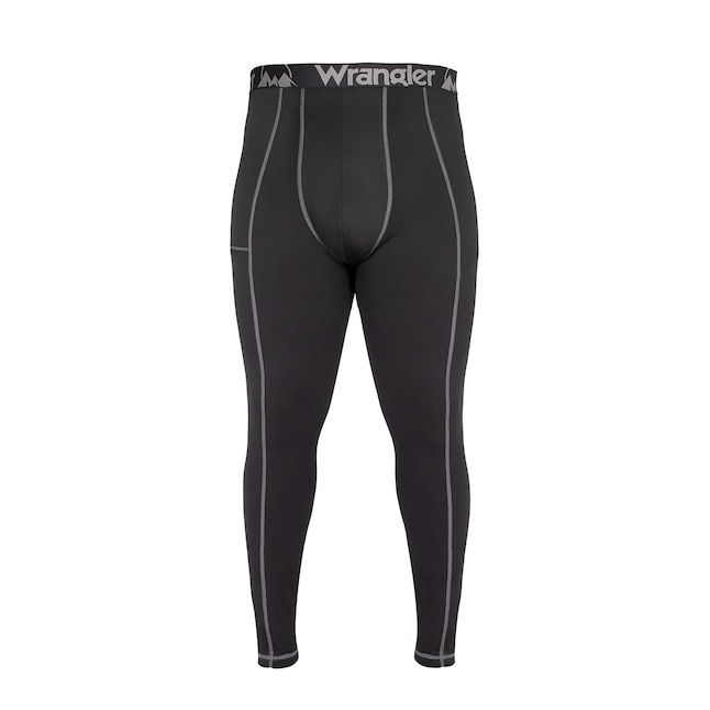 Wrangler Black Polyester/Spandex Thermal Base Layer (Large) in the Thermals  department at