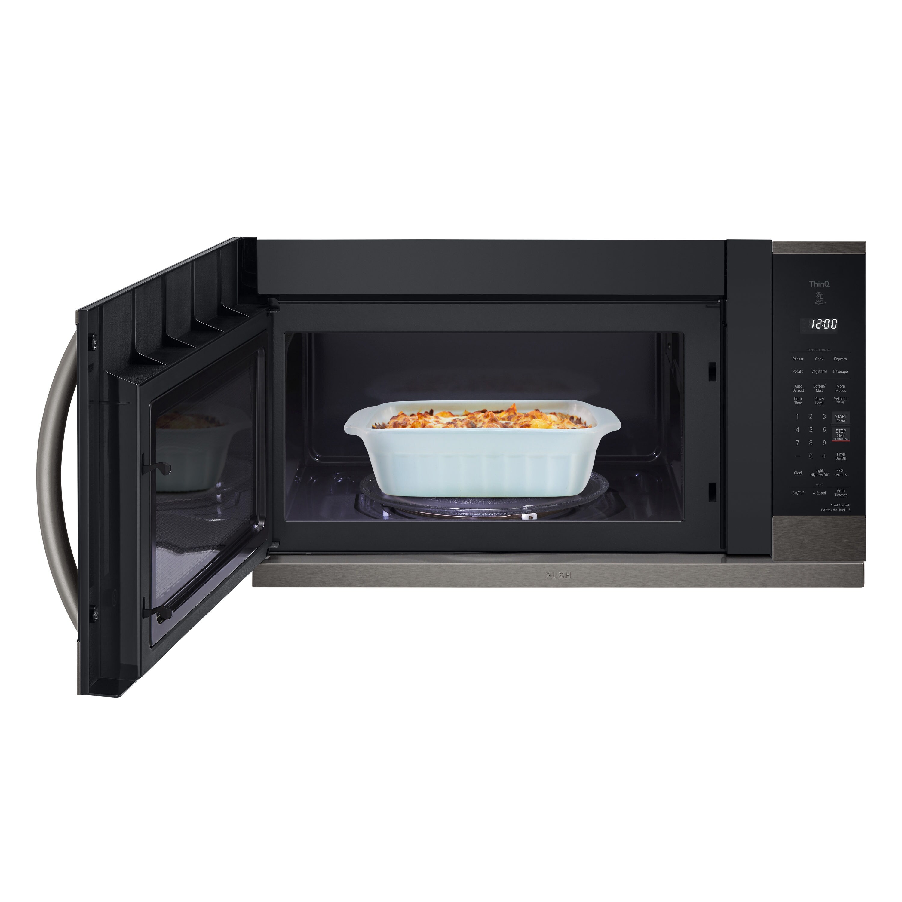 Lowes black online microwave