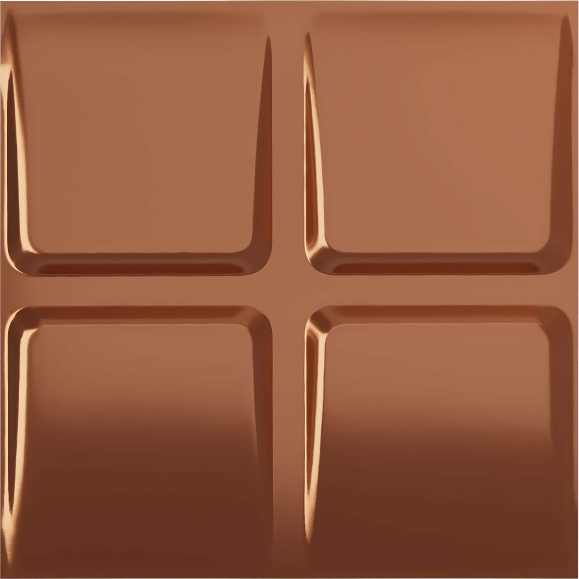 Ekena Millwork WP20X20GLBCO-CASE-12 19-5/8-in x 19-5/8-in Embossed Paintable/Stainable Copper PVC Wall Panel ( 12 -Pack, Covers 32.04-sq ft )