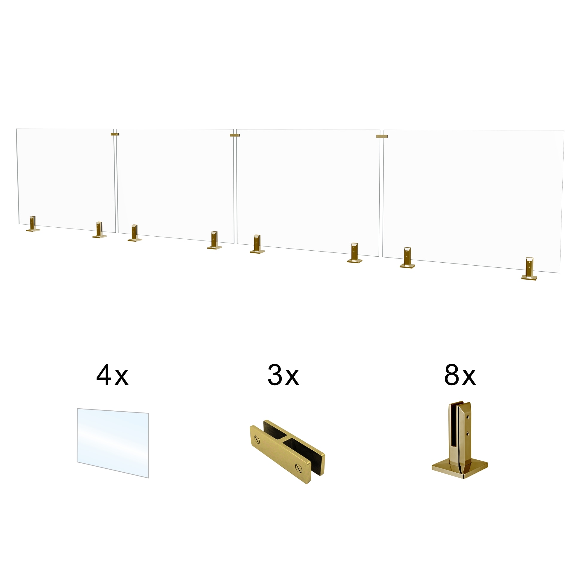 UNIKOO 227-230X44-4PC-SB railings - View #8