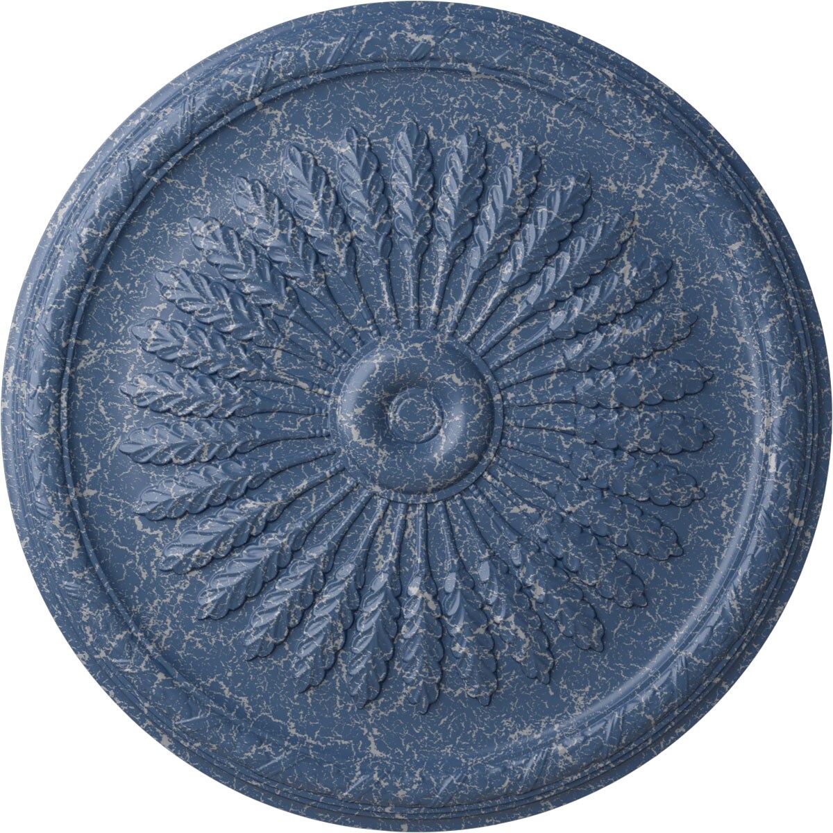 Ekena Millwork CM36JUAMC Juniper 36-in W x 36-in L Painted Americana Crackle Polyurethane Whole Ceiling Medallion