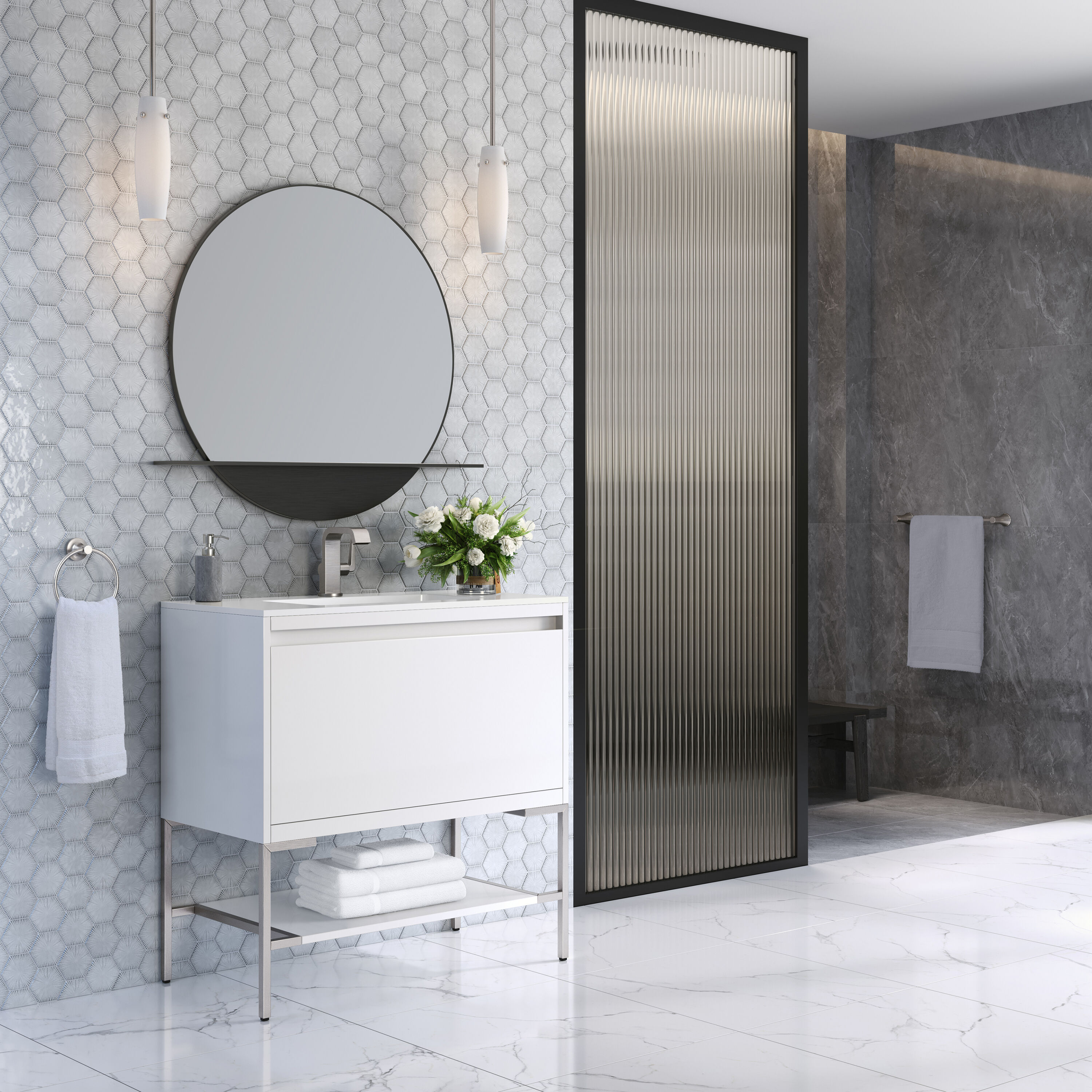 James Martin Vanities 805-V35.4-GW-BN-GW Bath-Vanity-Combo - View #5