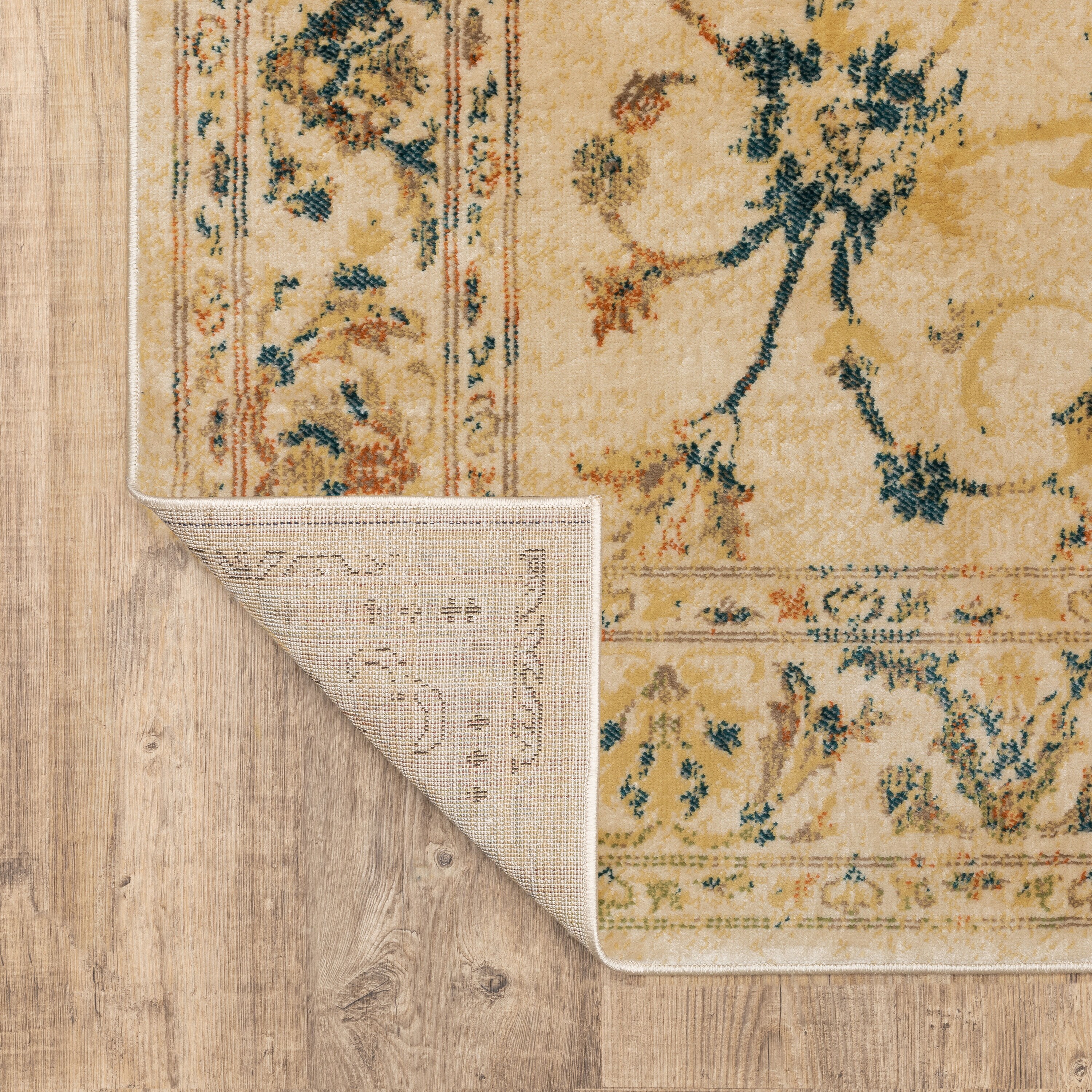 Archer Lane Ellora 4 x 6 Beige Indoor Floral Oriental Area Rug in the Rugs  department at