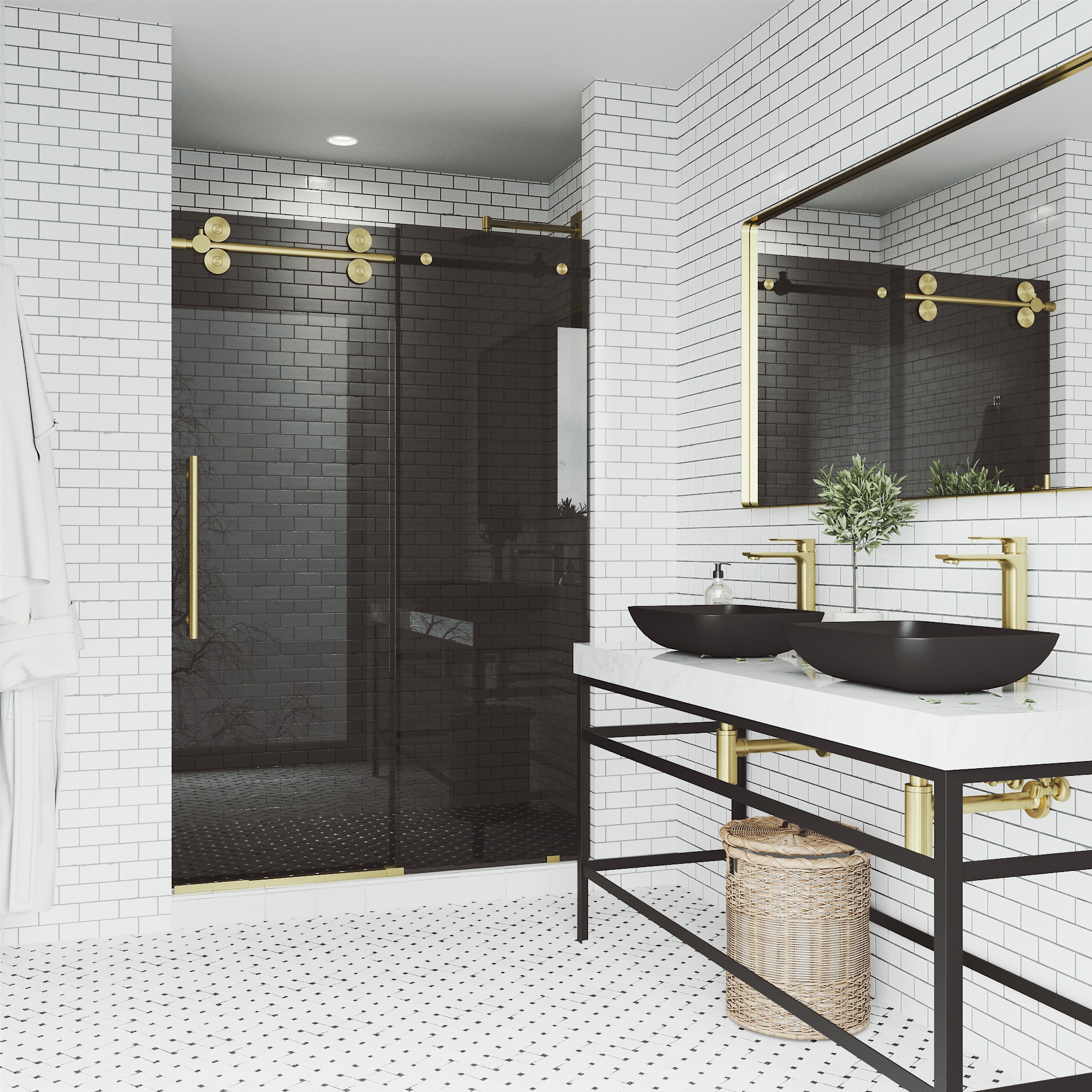VIGO VG6041MGBLK6074 Shower-Doors - View #4