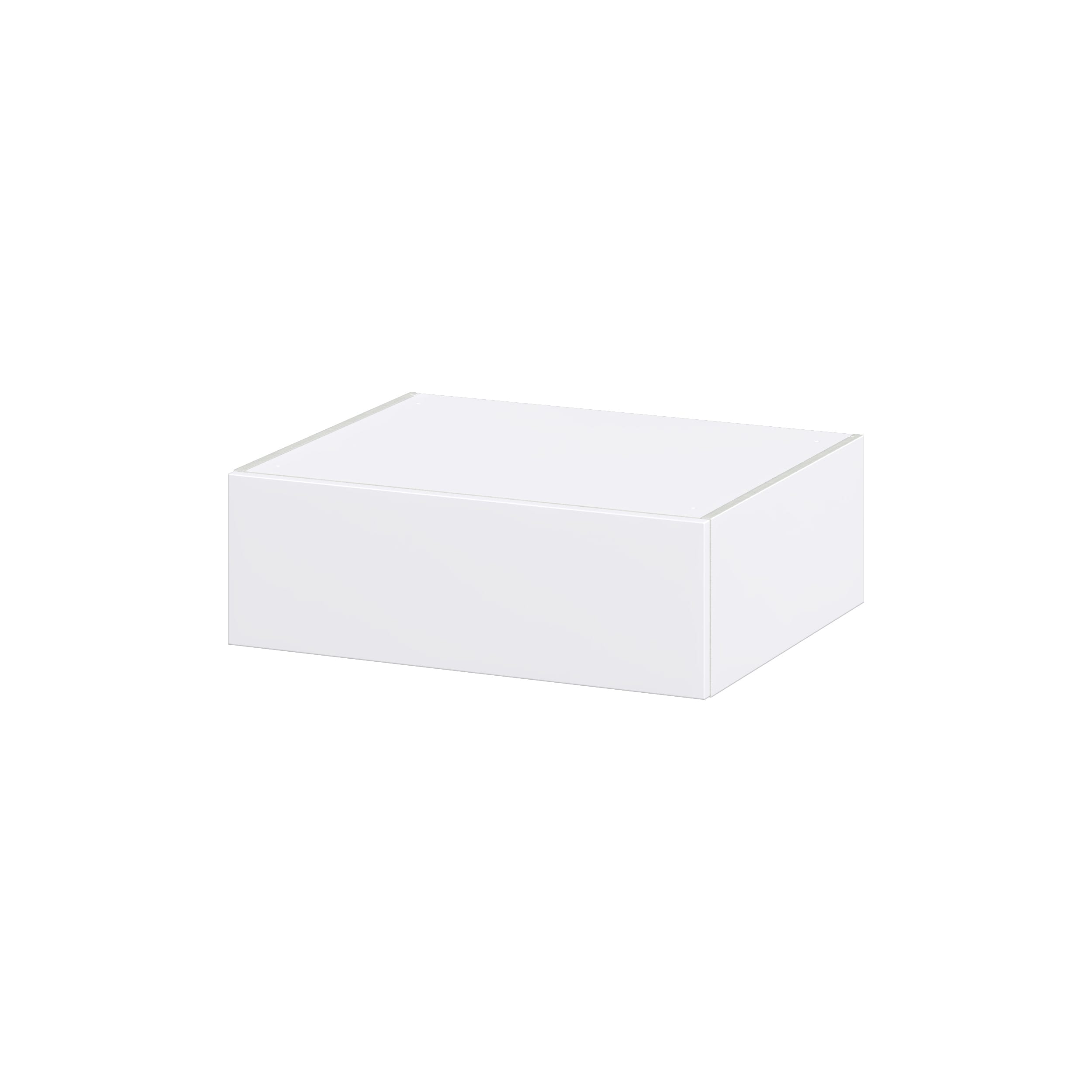 Hugo&Borg Lasalle 30-in W x 10-in H x 24-in D Bright White Slab Wall Fully Assembled Cabinet (Flat Panel Slab Door Style)