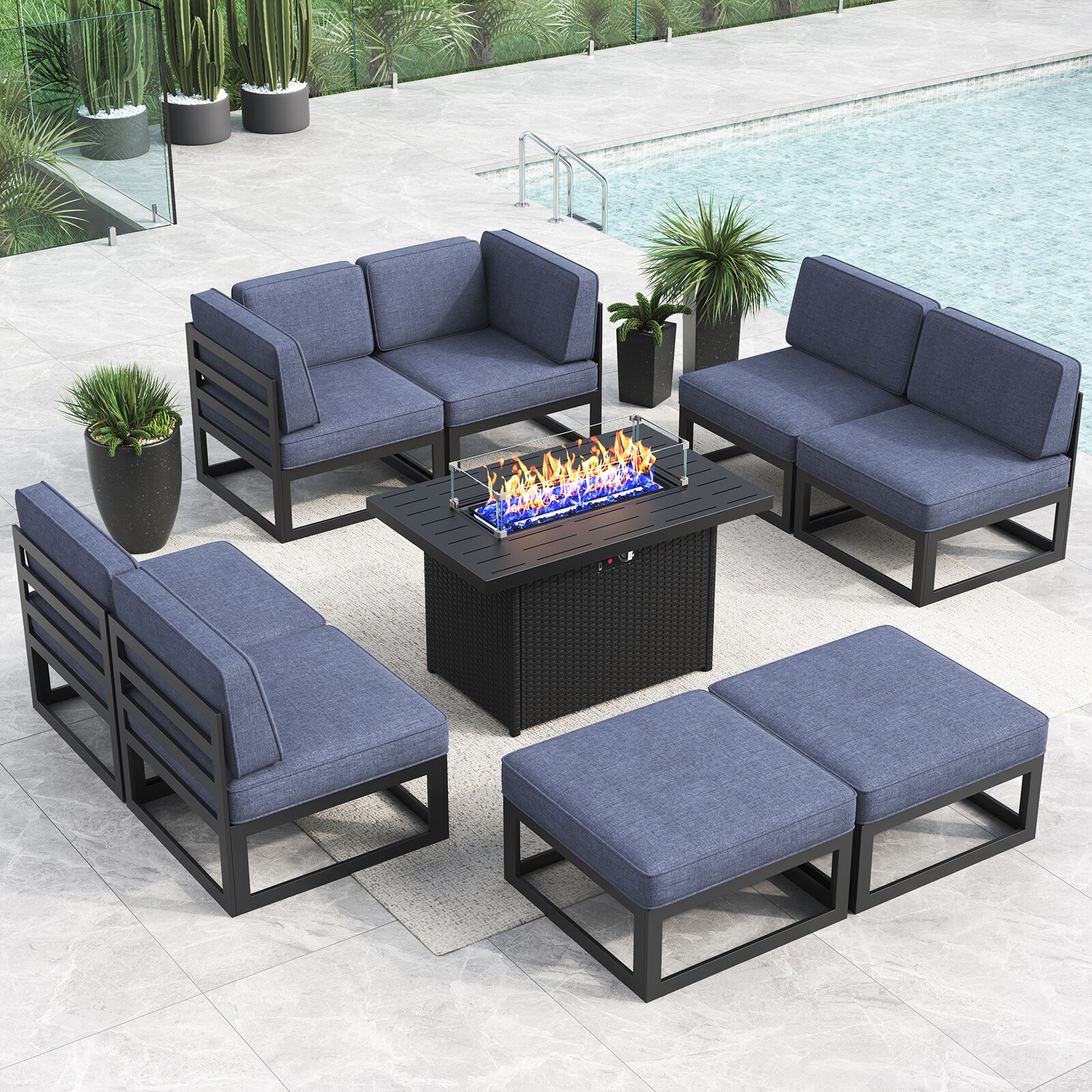 LayinSun WL8001-FP2-N9 Patio-Conversation-Sets - View #3