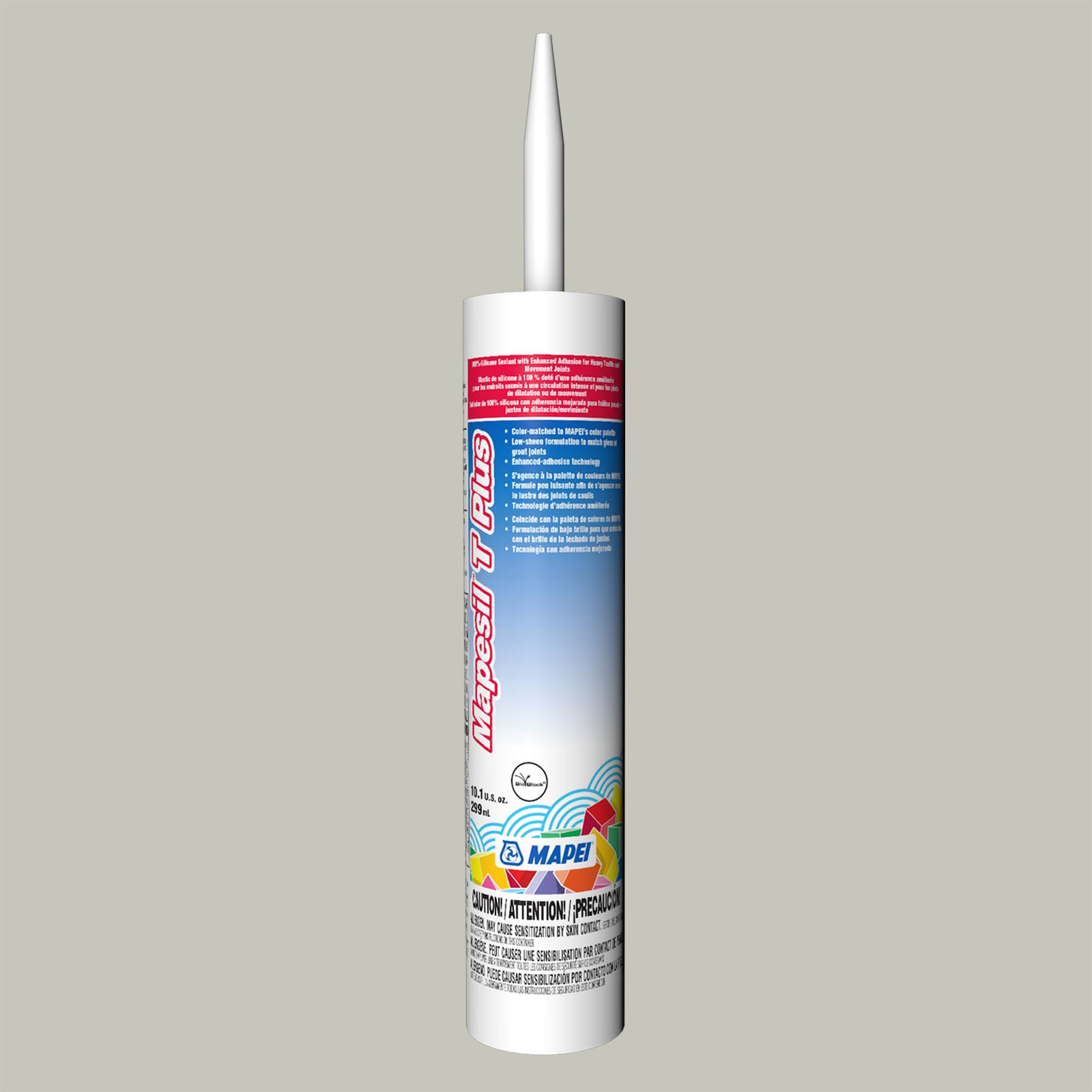 MAPEI 3BU522741 Mapesil T Plus 10.1-oz Tile & grout Castle Wall #5227 Silicone Caulk