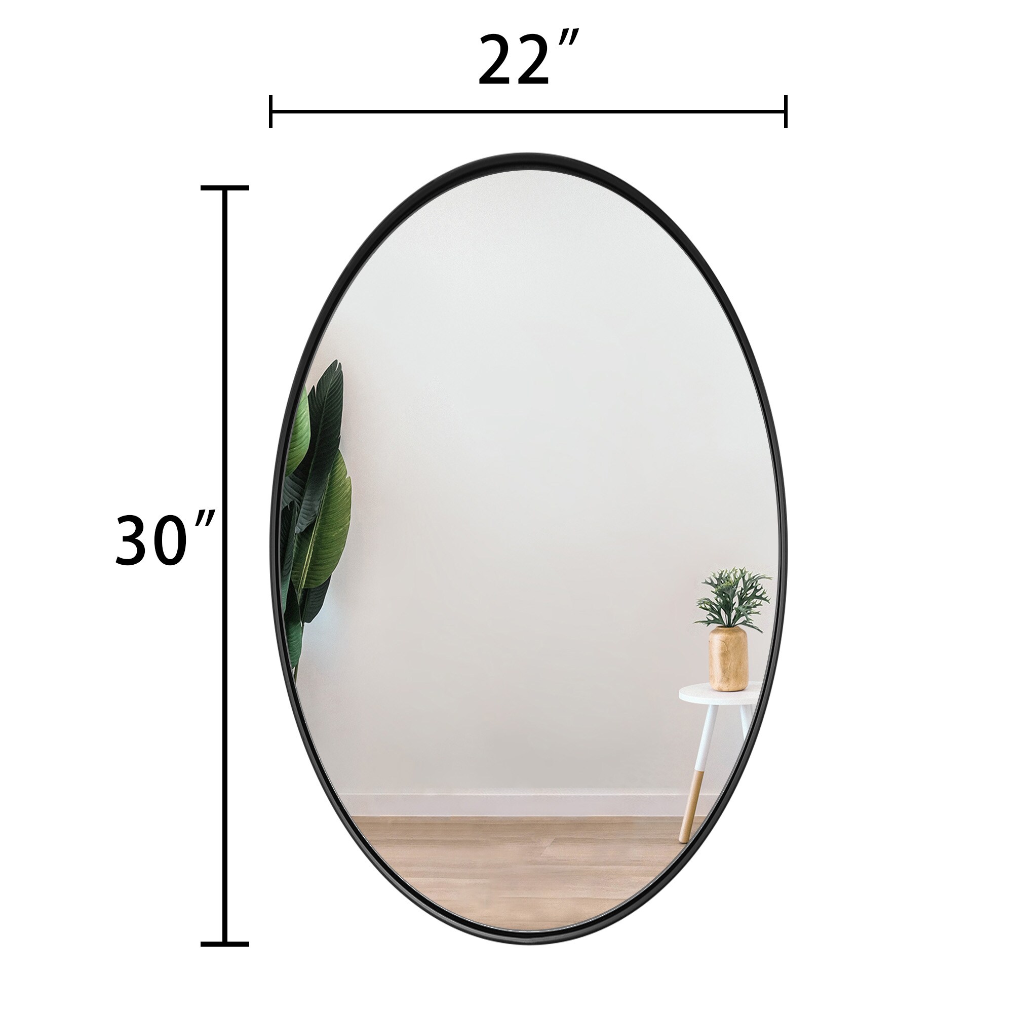 Umbra Hub Wall Mirror | Black