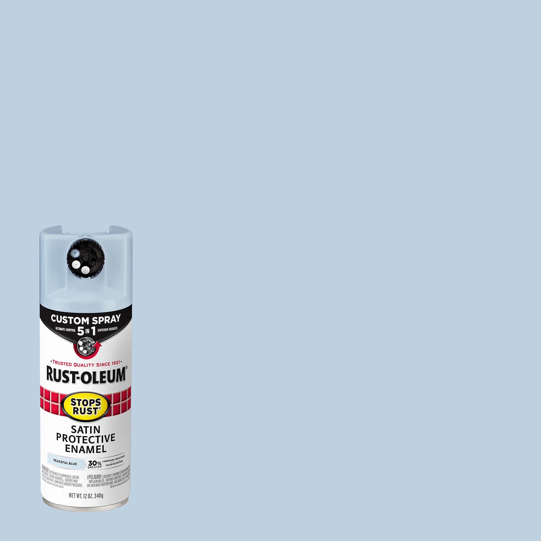 Rust-Oleum 376882 Stops Rust 5-in-1 Satin Peaceful Blue Spray paint ( NET WT. 12-oz )