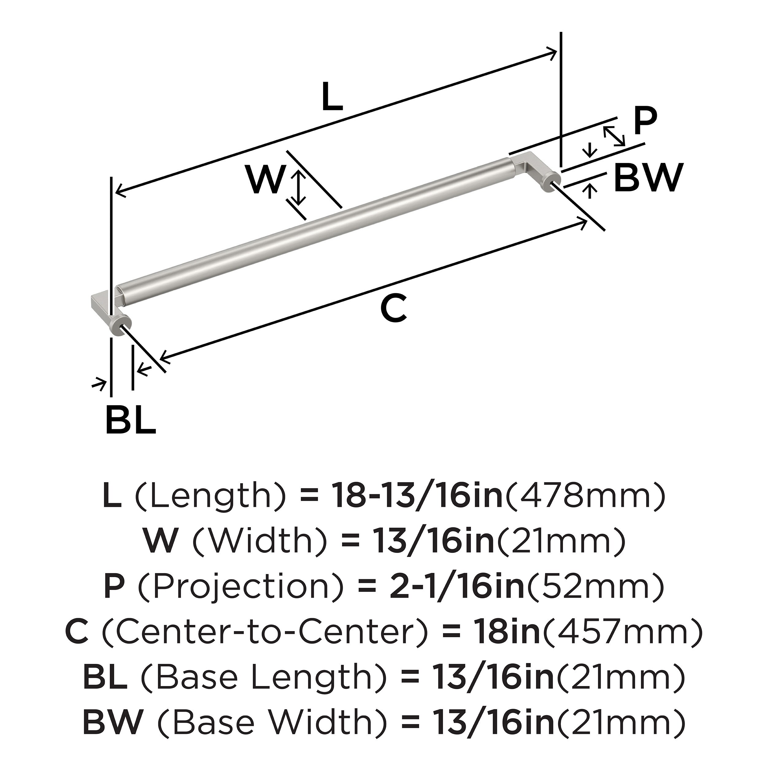 Amerock BP37491G10 Cabinet-Pulls - View #4