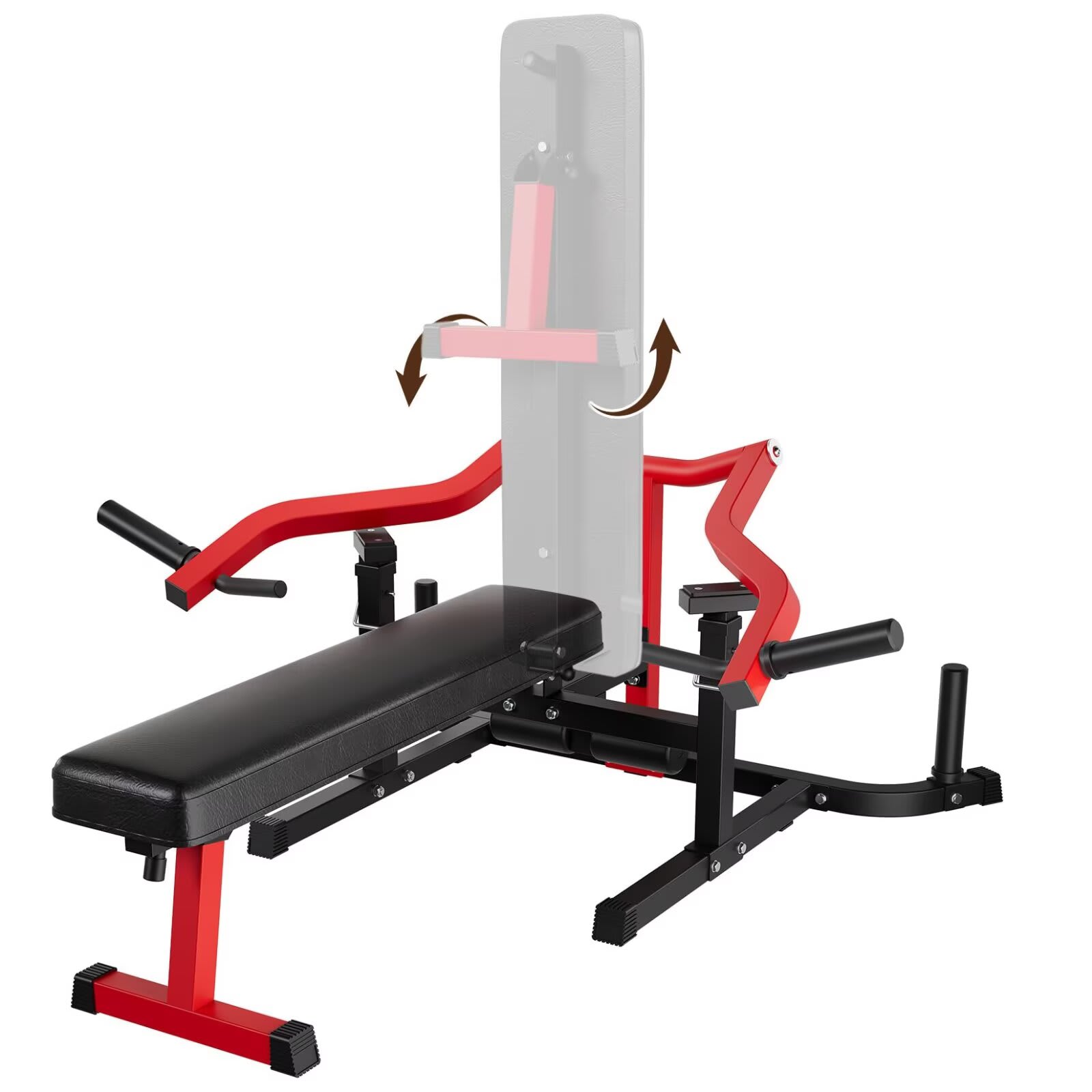 Qeetex JXNAG-POU-0AHZQK7X Chest Press Machine for Home Gym 450LBS Max Weight Bench Press Machine with Independent Converging Arms Adjustable Flat Incline Bench for Chest Ab Workouts Upper Chest Equipment