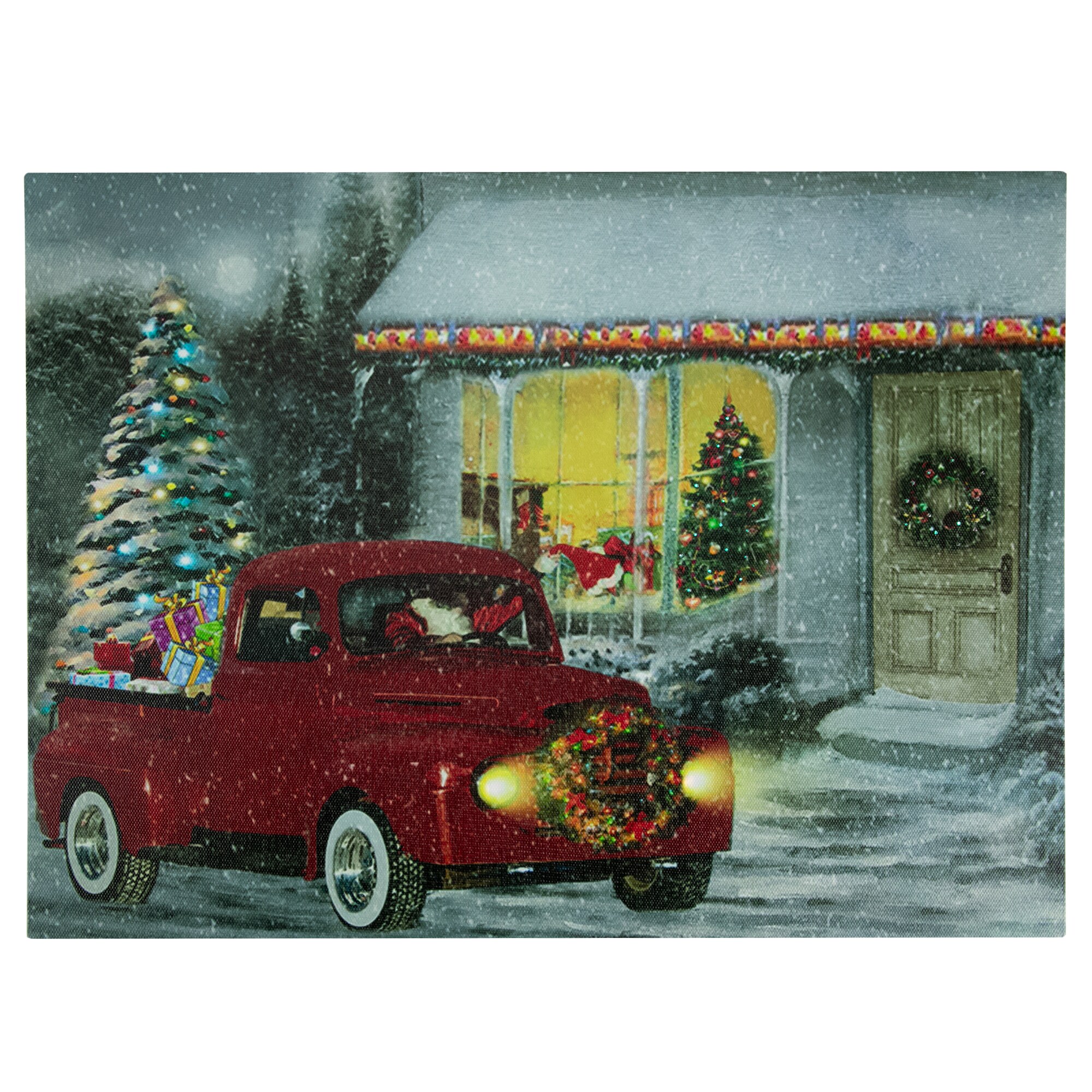 Northlight 32915372 12-in Lighted Truck Battery-operated Christmas Decor