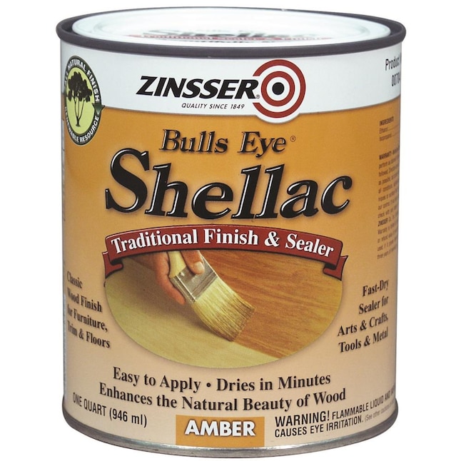 Zinsser Bulls Eye Clear Flat Alcohol-based Shellac (1-quart) in the Sealers  department at