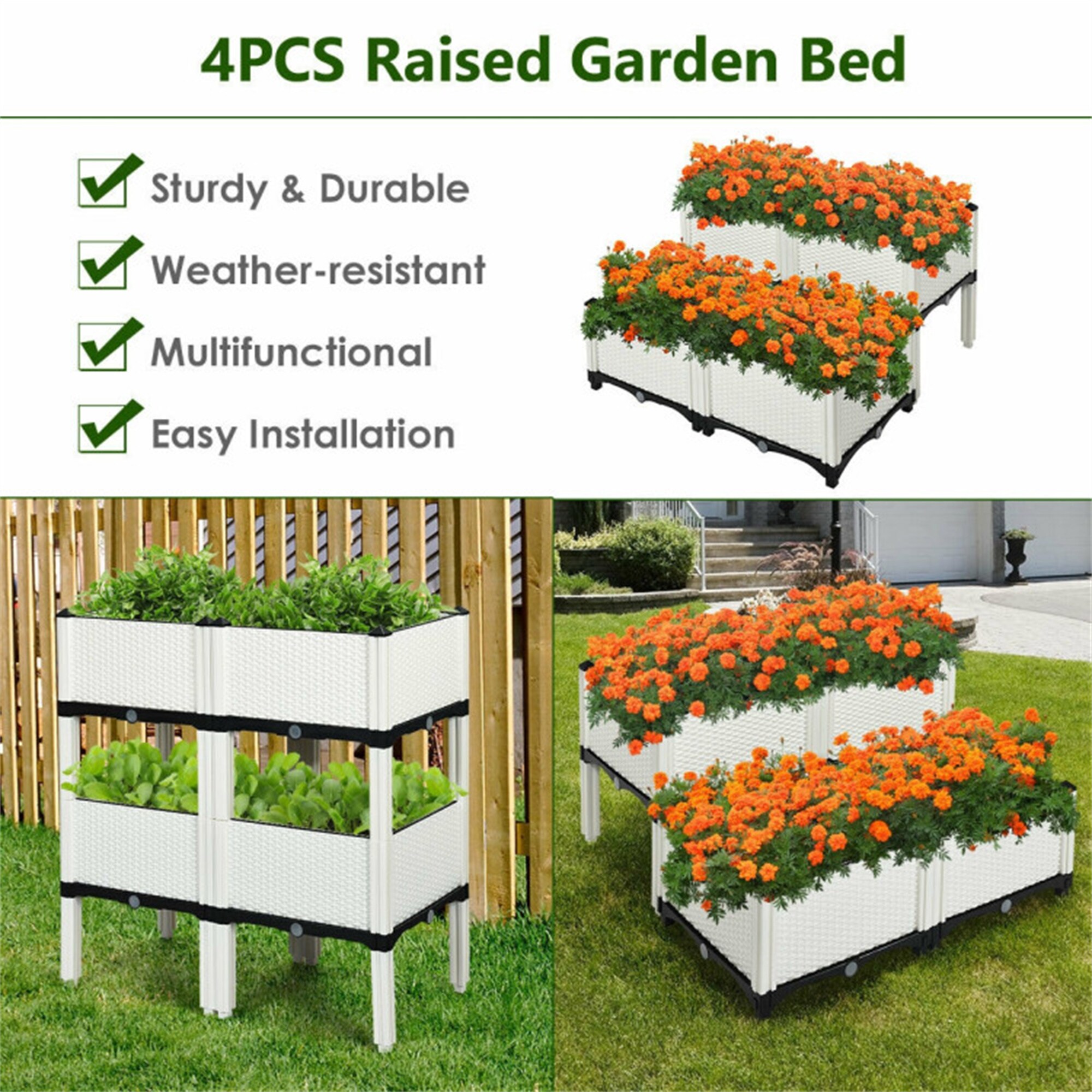 BABOOM BOM-70301WH-CO Raised-Planter-Boxes - View #8