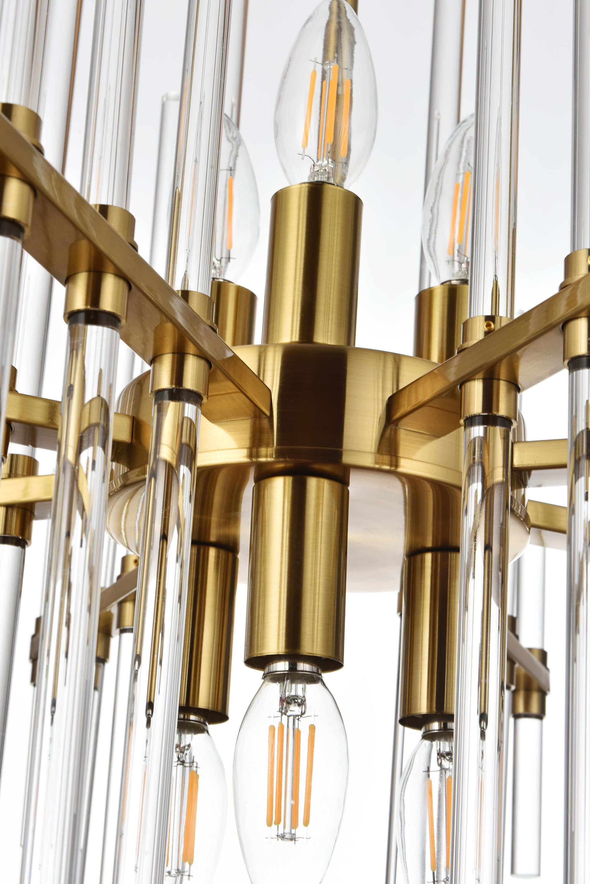 Sienna Gold 6-Light Crystal Pendant Chandelier