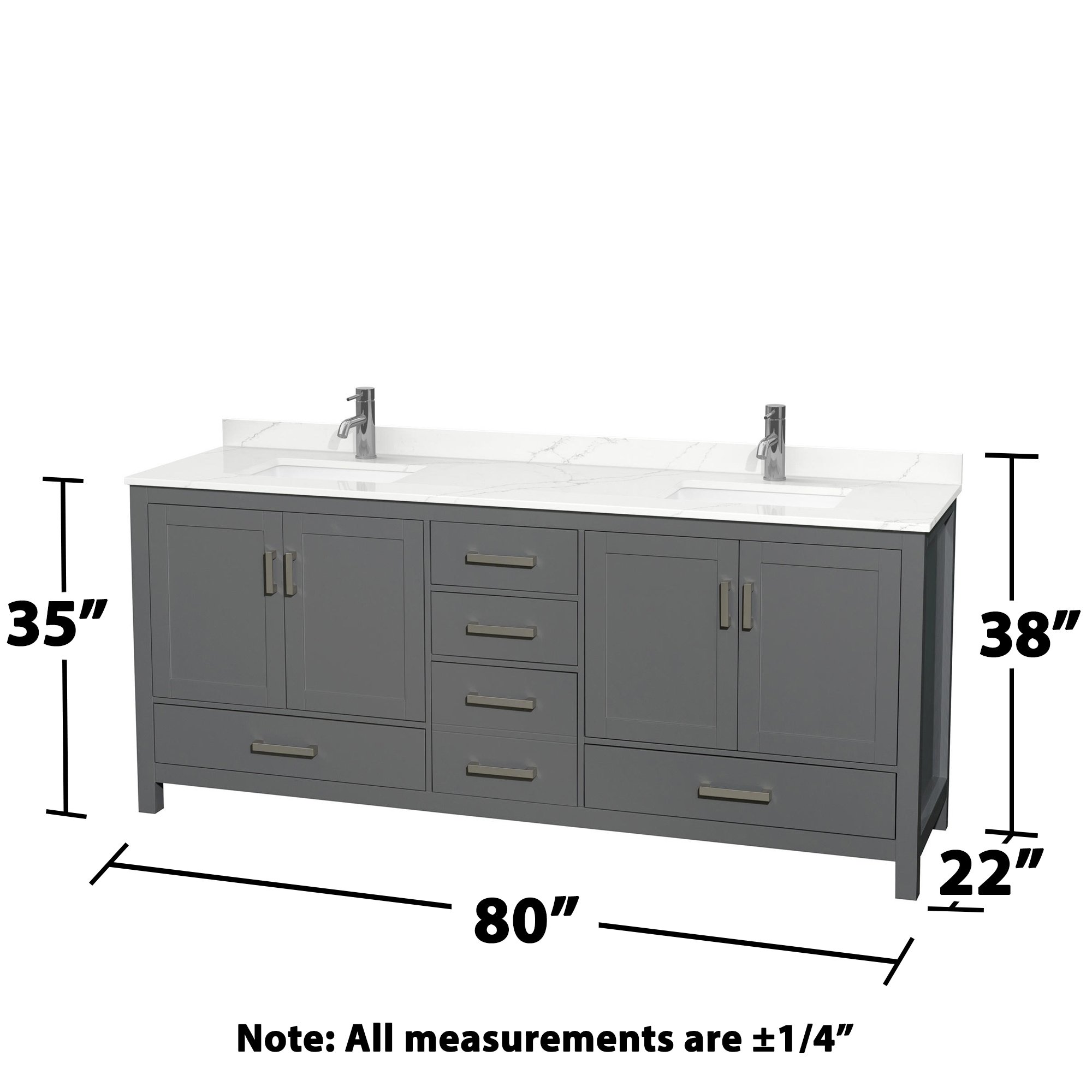 Wyndham Collection WCS141480DKGGTUNSMXX Bath-Vanity-Combo - View #4