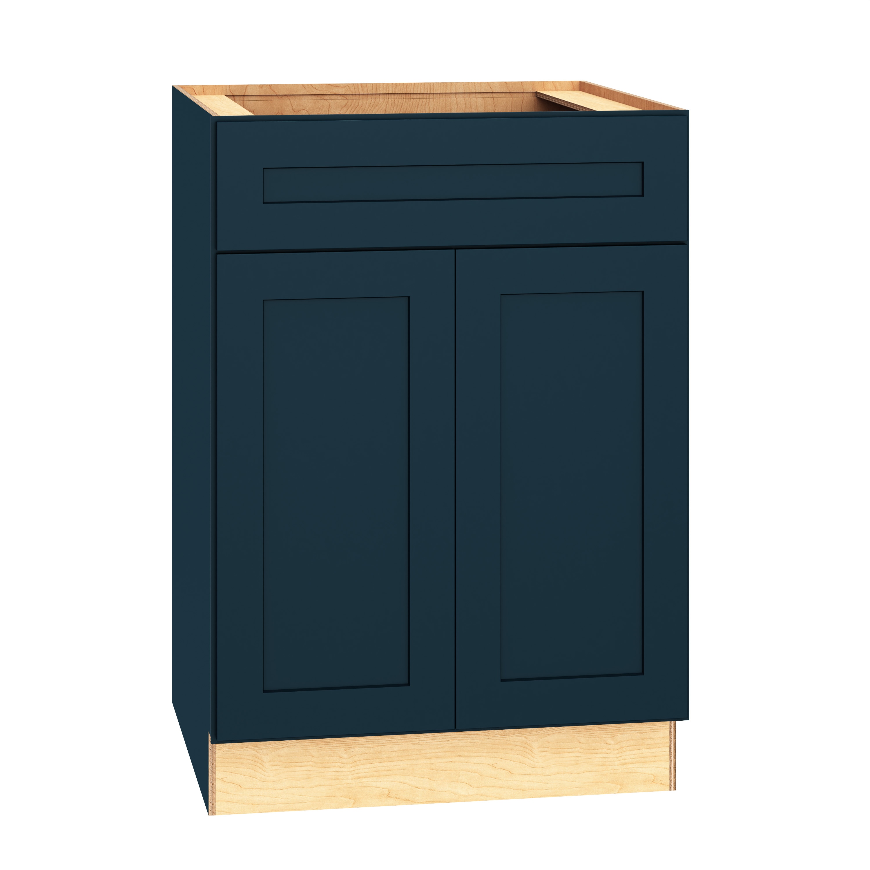 Diamond Express 330 B24 Jamestown 24-in W x 34.5-in H x 24-in D Regatta Blue Base Fully assembled Plywood Cabinet (Recessed Panel Square)