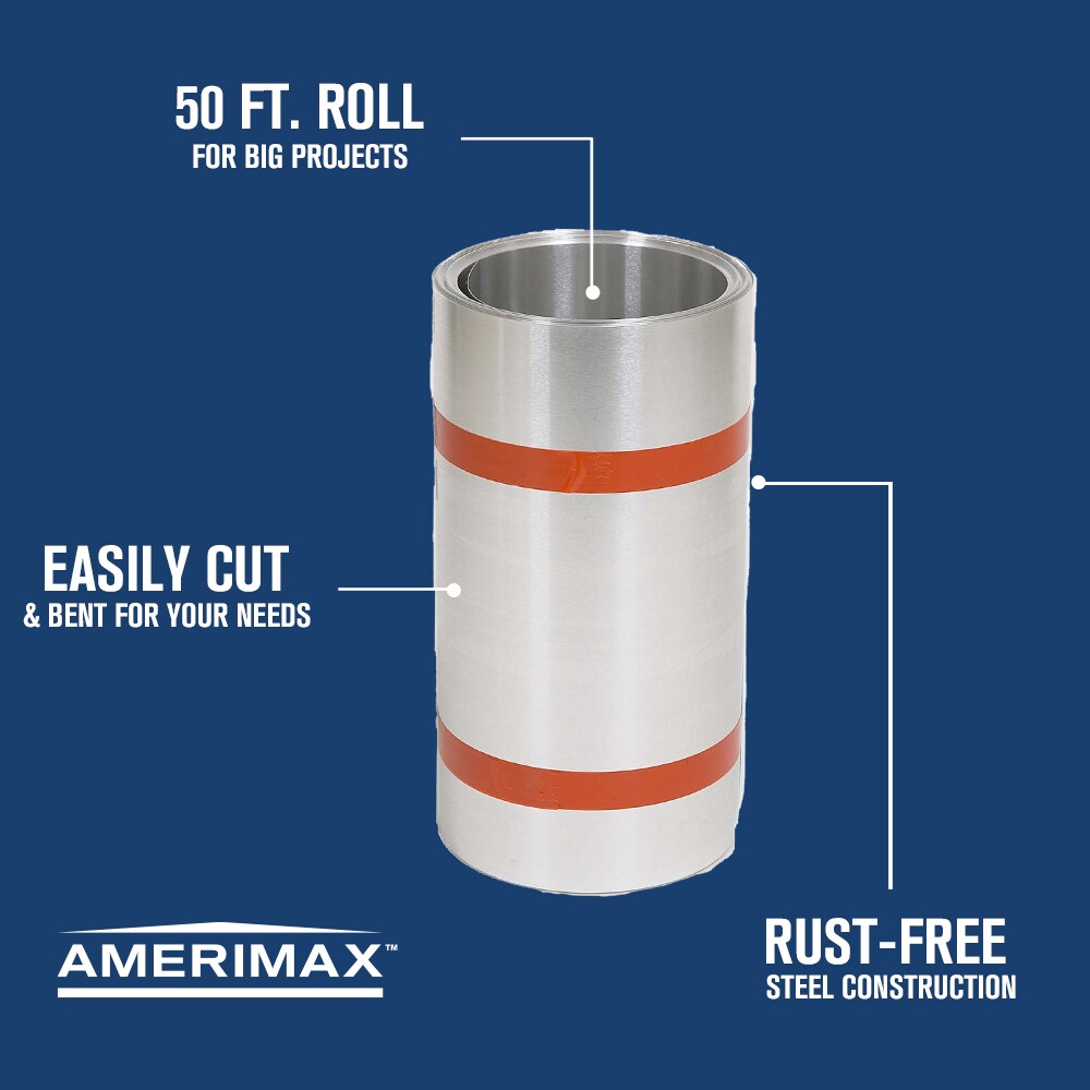 Amerimax 20 In X 50 Ft Galvanized Steel Roll Flashing 20 In X 50 Ft Galvanized Steel Roll 