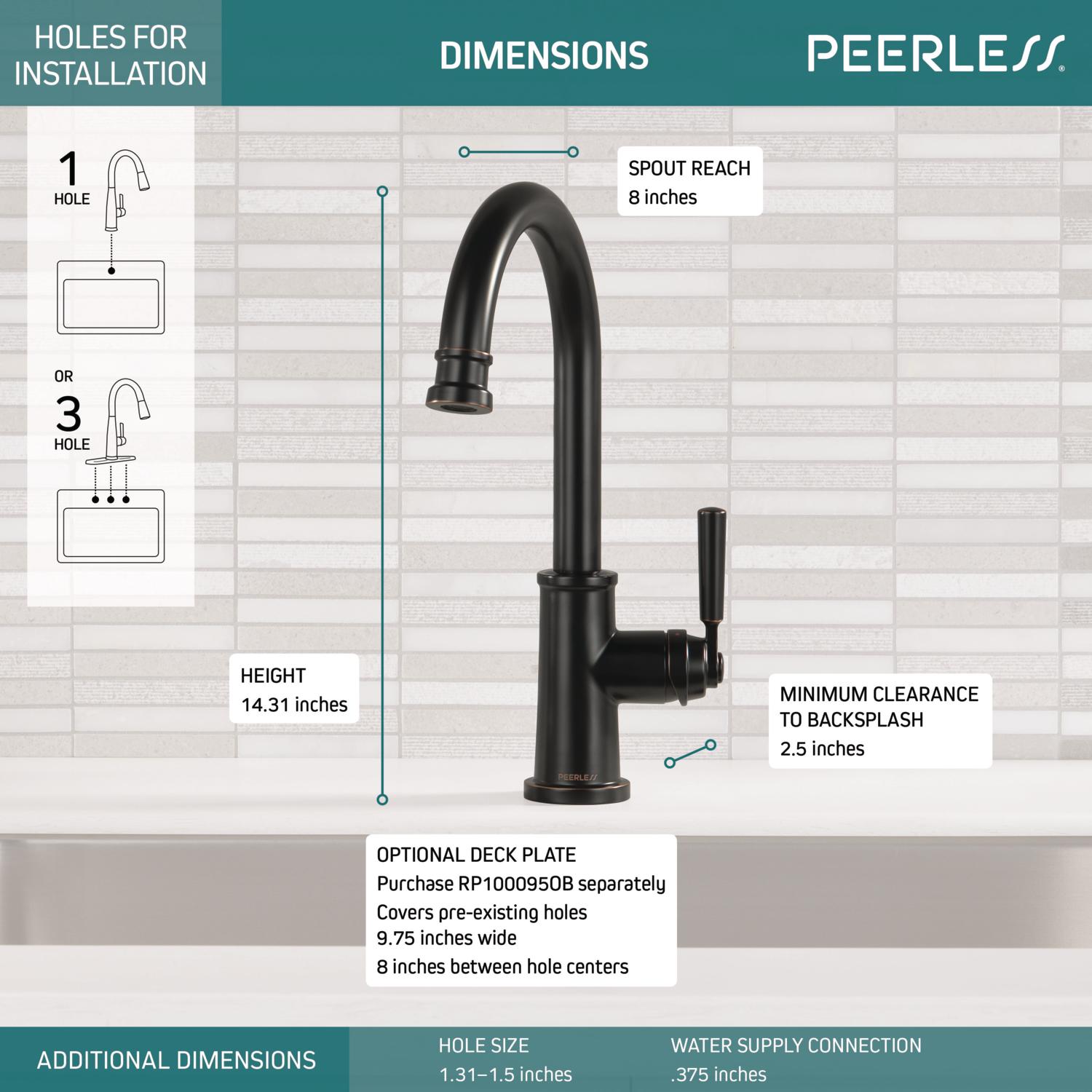 Peerless P1923LF-OB Kitchen-Faucets - View #3