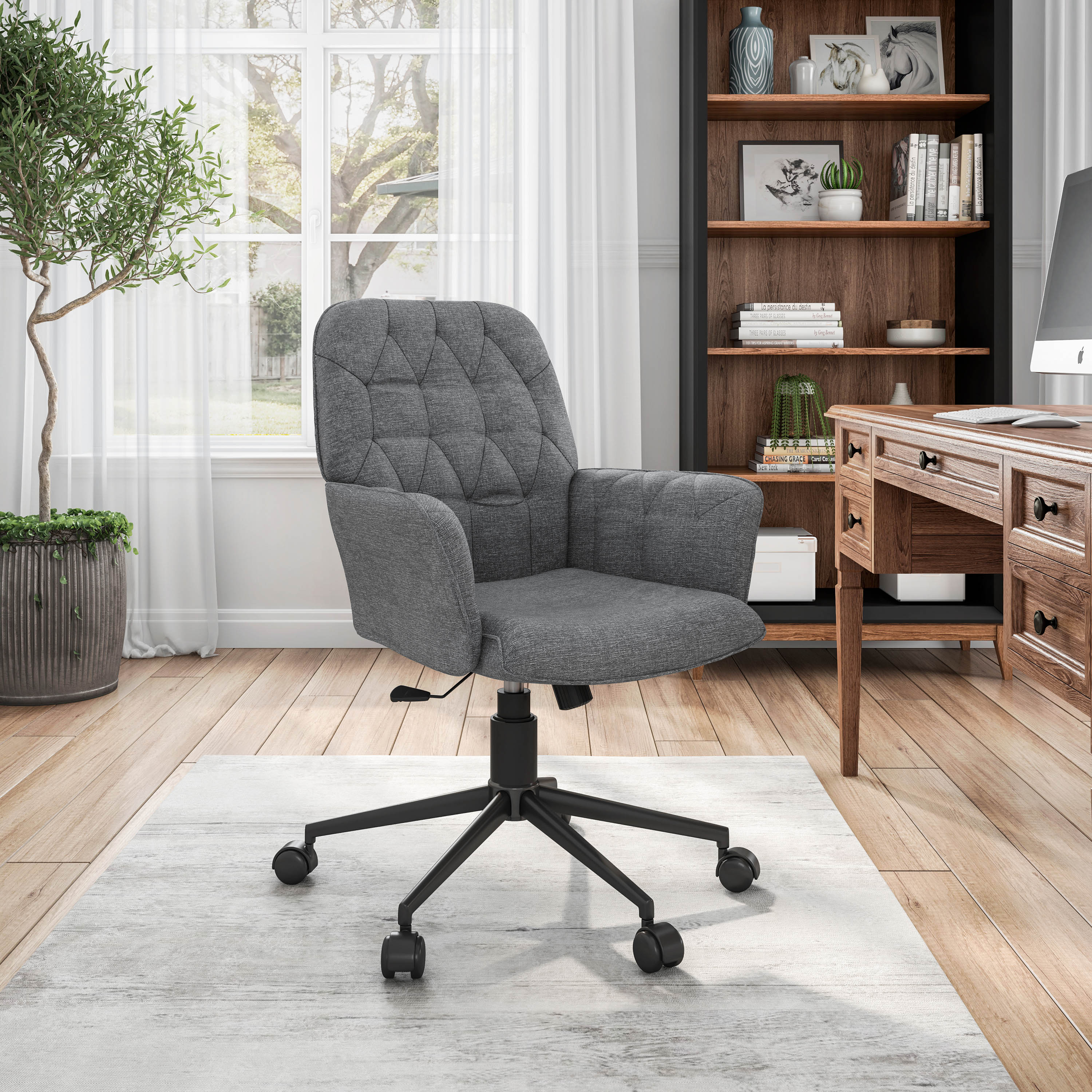 Techni Mobili RTA-2024-GRY Office-Chairs - View #2