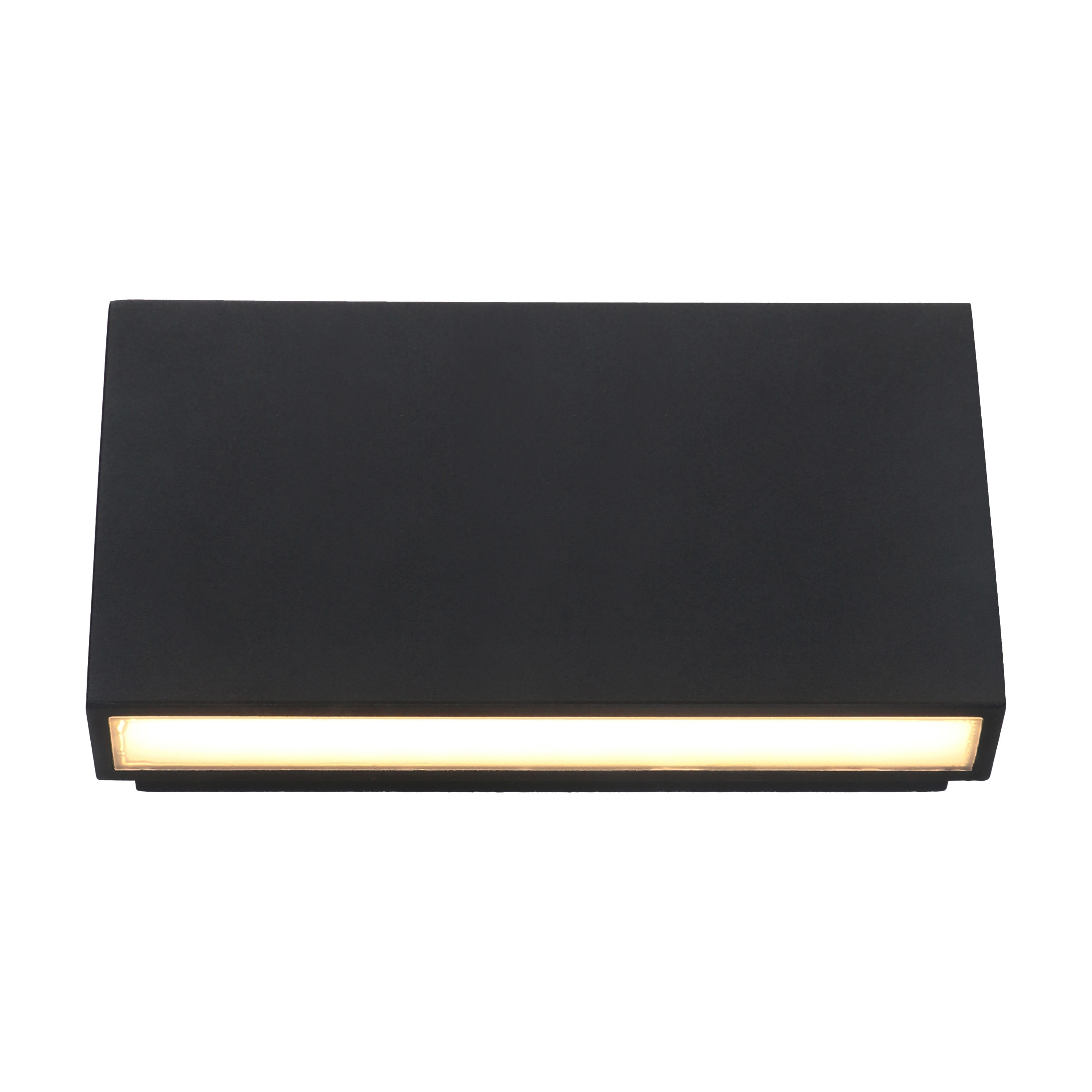 Matte Black Aluminum Rectangular LED Outdoor/Indoor Wall Sconce