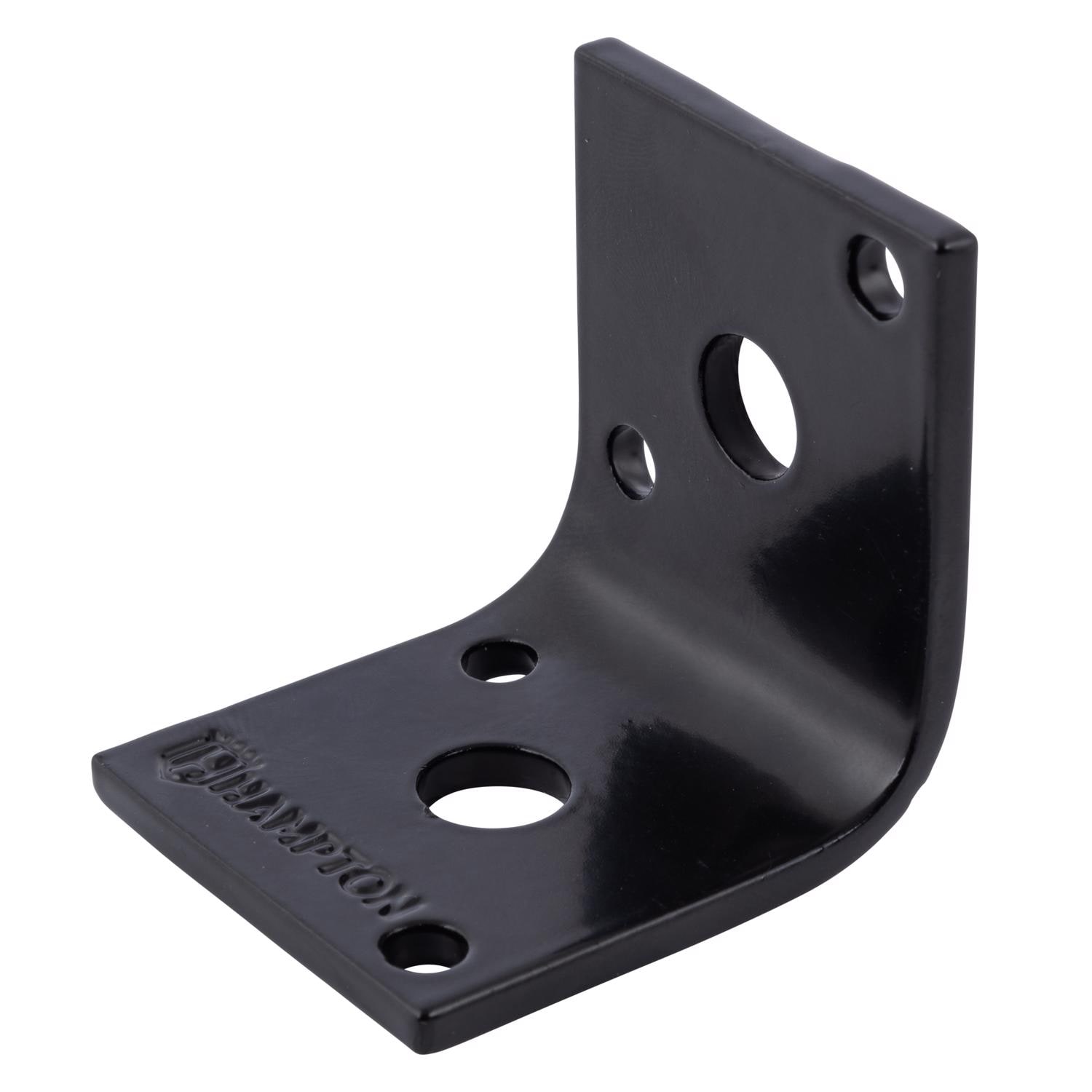 Hampton  1.5 in. H X 1.65 in. W X 1/8 in. D Black Steel Inside/Outside Brace