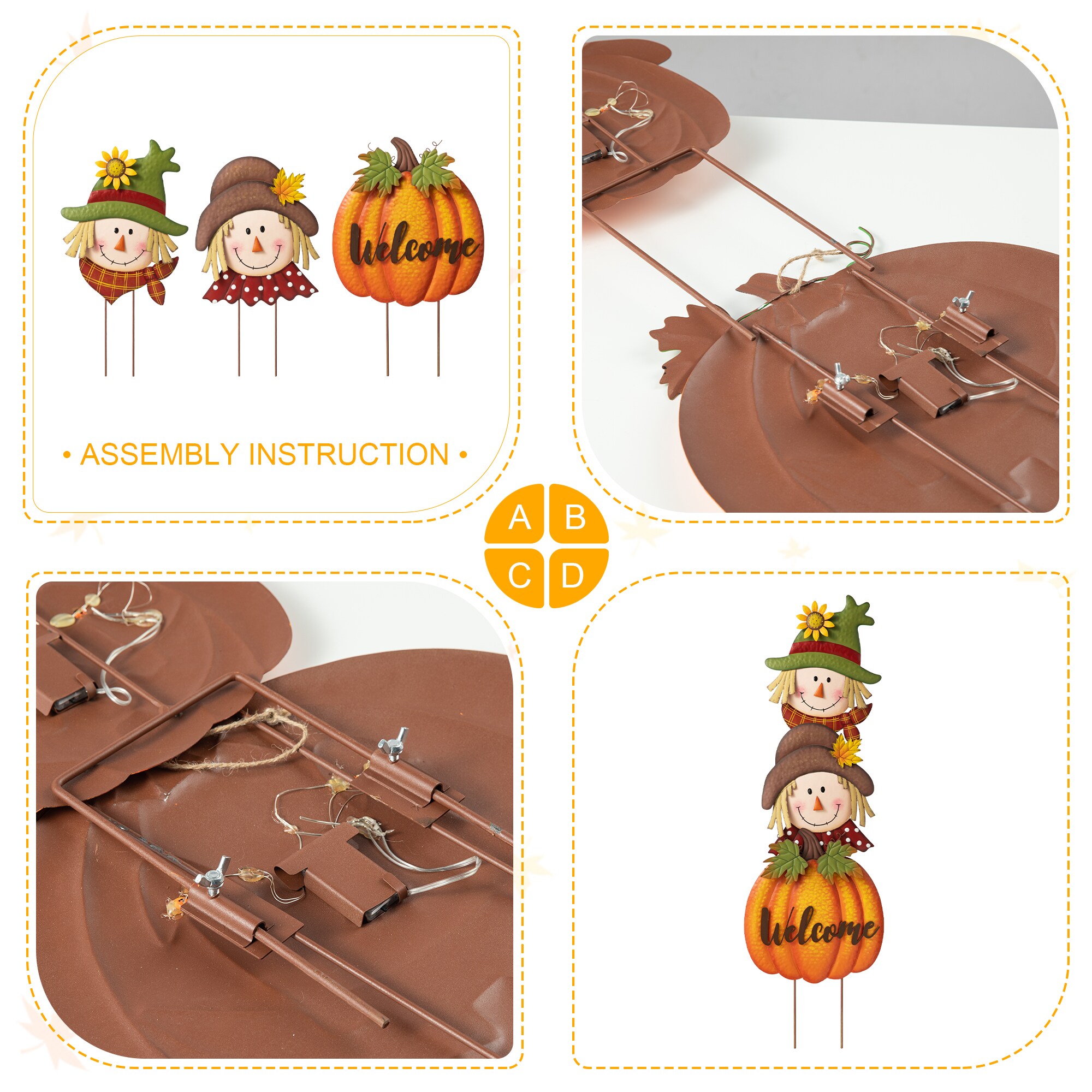 Glitzhome 2030000006 Outdoor-Thanksgiving-Decor - View #7