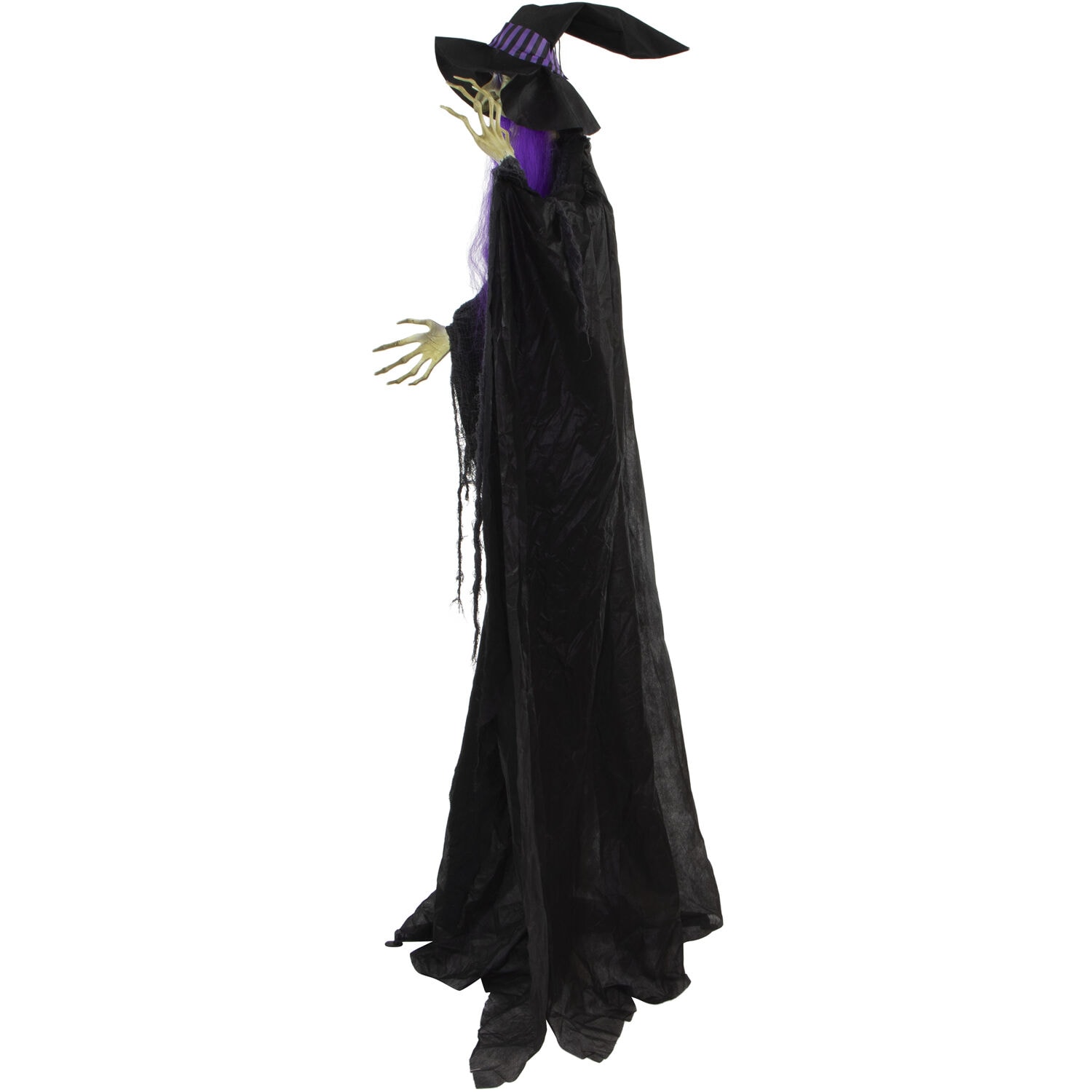 Haunted Hill Farm 6-ft Freestanding Talking Lighted Belladonna Witch ...