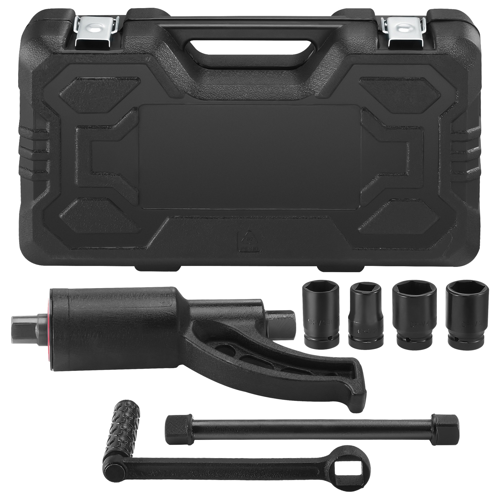 Mecale 1-in Drive Torque Multiplier Lug Nut Wrench 1:58 Ratio 4800 N-m with 4 Sockets and Storage Case