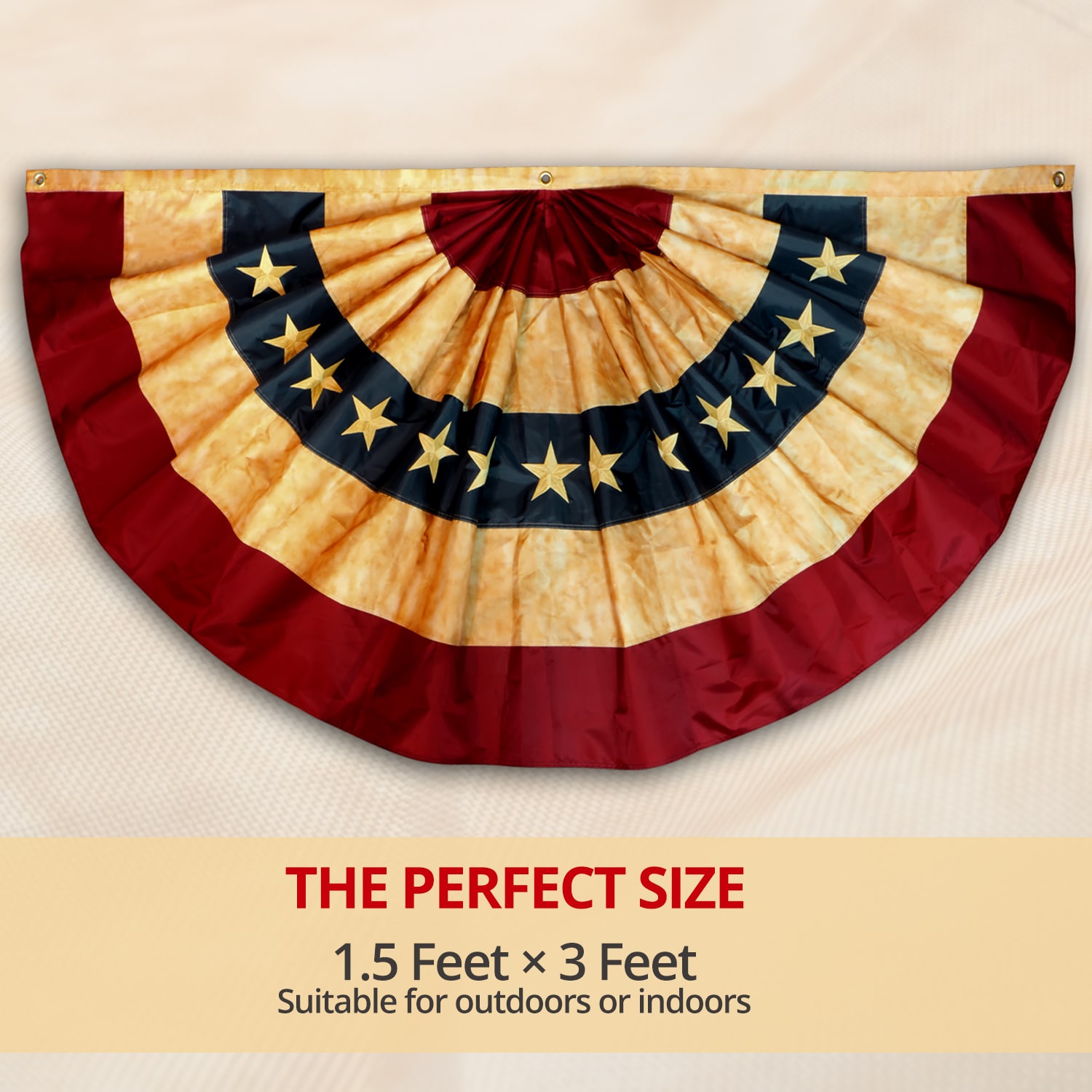 tea stained patriotic bunting