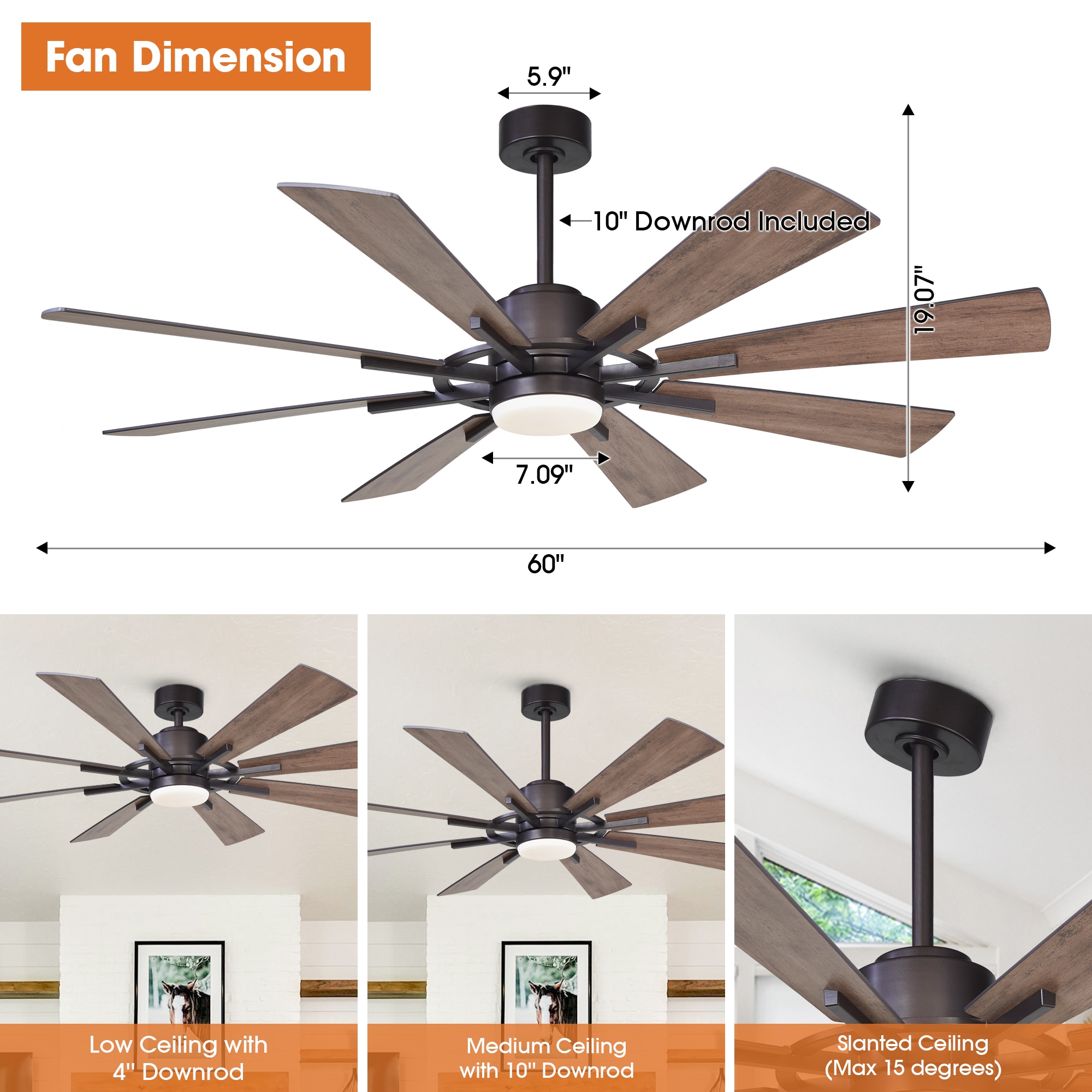 Parrot Uncle F8217110V Ceiling-Fans - View #7