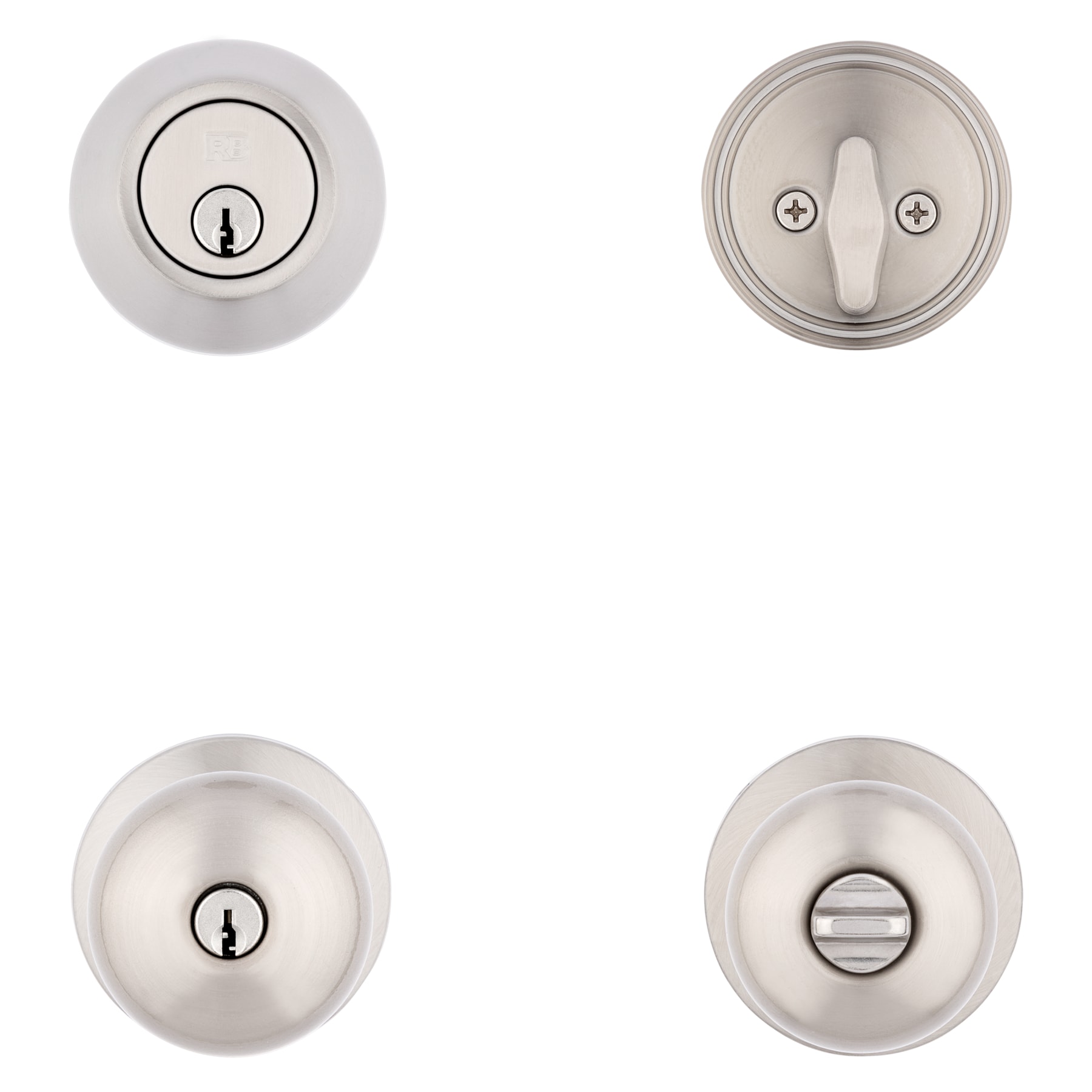 RELIABILT Gallo Stainless Steel Exterior Keyed Entry Door Knob in the Door  Knobs department at