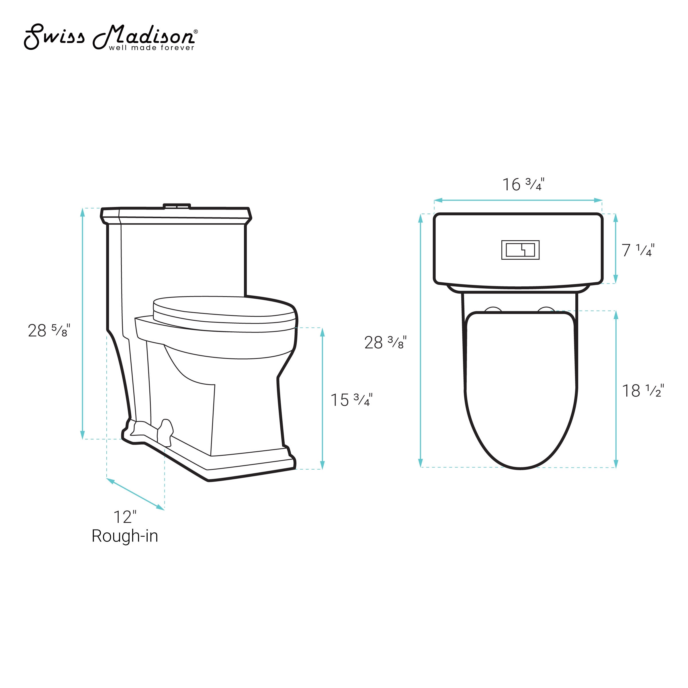 Matte Black High Efficiency One-Piece Elongated Toilet