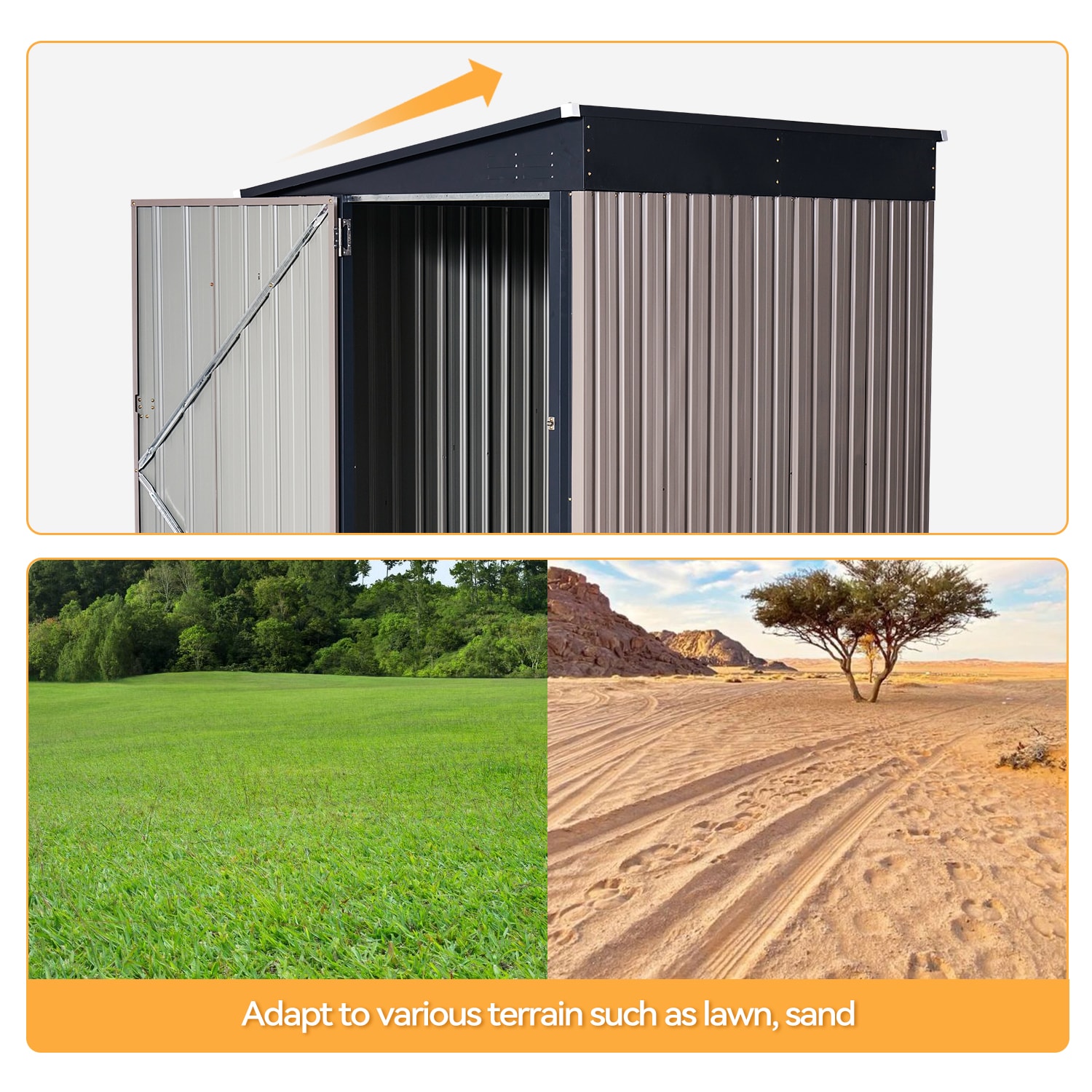 AOXUN AX-30620R Metal-Storage-Buildings-Sheds - View #5