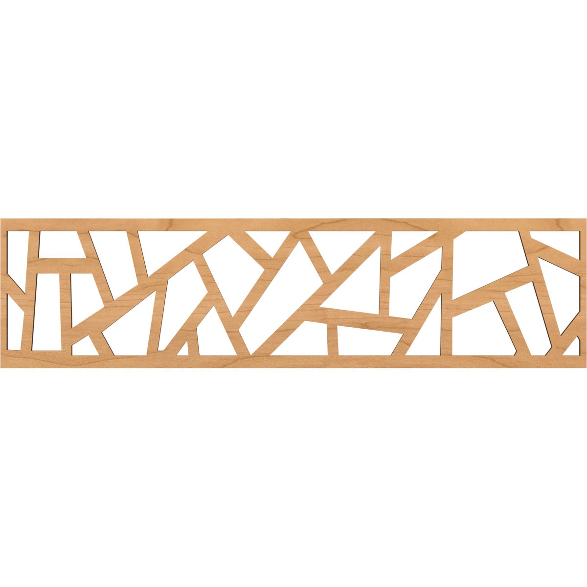 Ekena Millwork MLDA12X47HSBMA Harrisburg Fretwork Flat Trim 12-in x 3.92-ft Maple Brown Unfinished 2156952 Pierced Wall Panel Moulding