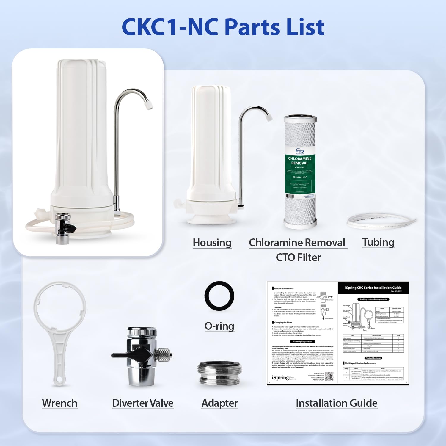 iSpring CKC1-NC Faucet-Mount-Filters - View #6