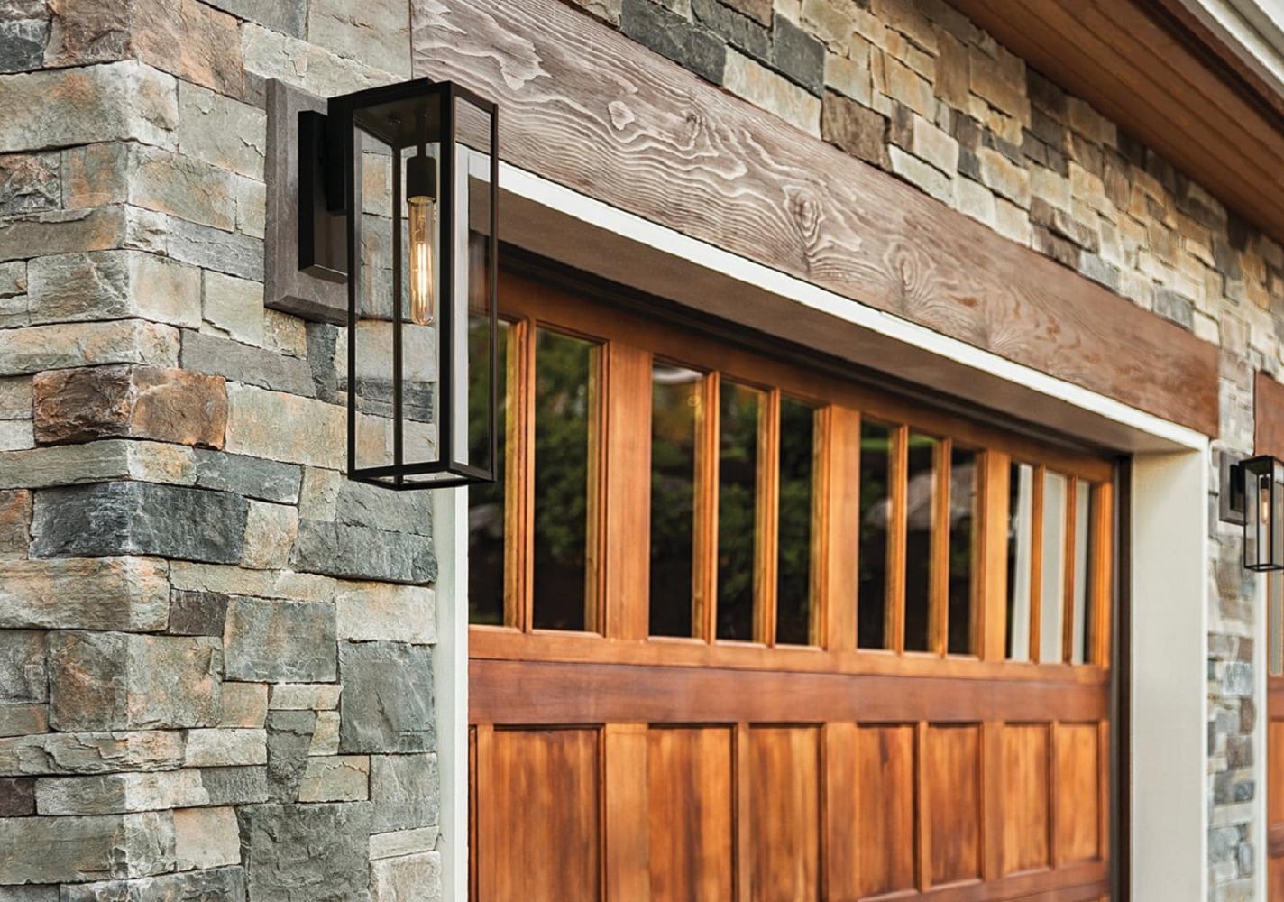 Capture Outdoor Dimmable Sconce in Matte Black Brass 21"