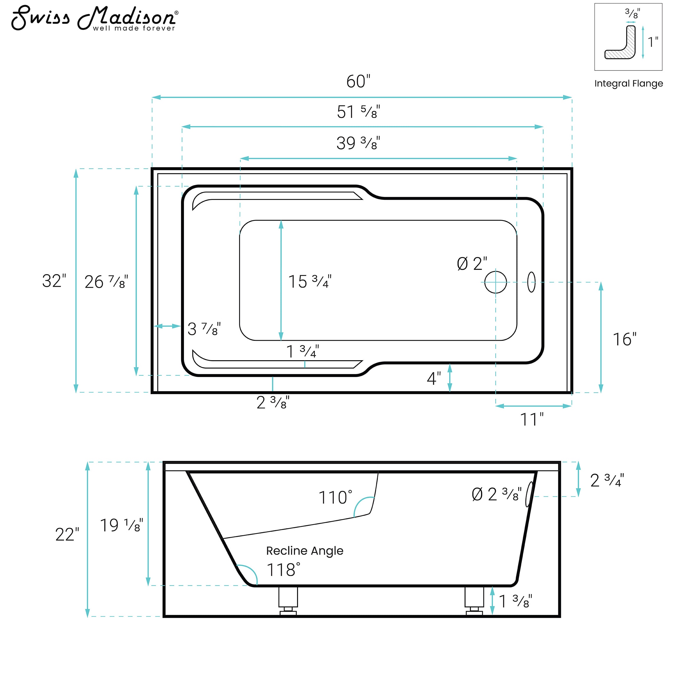 Swiss Madison SM-25-ABLAU19BK bathtubs - View #8
