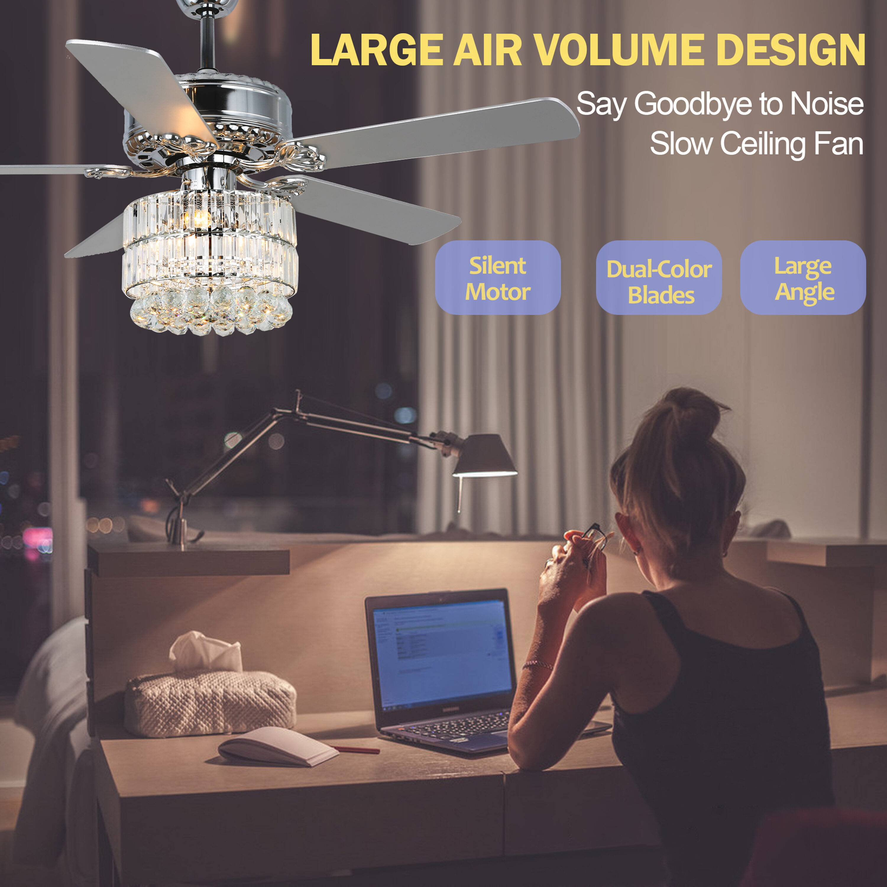Oaks Decor BD2019 Ceiling-Fans - View #4