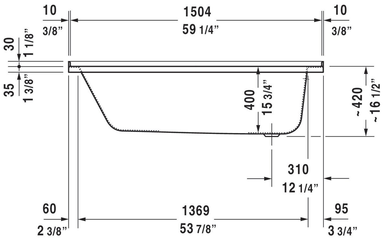 Duravit 700405000000090 bathtubs - View #4