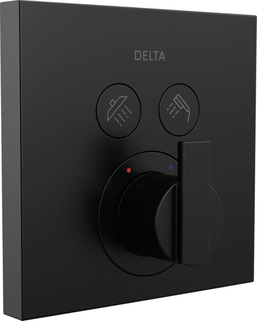Delta Ara Matte Black 6.13-in Universal Shower Thermostatic trim
