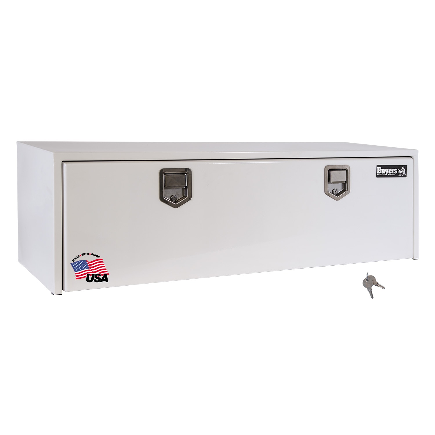 Buyers Products 1702210 48-in x 18-in x 18-in White Steel Underbody Truck Tool Box
